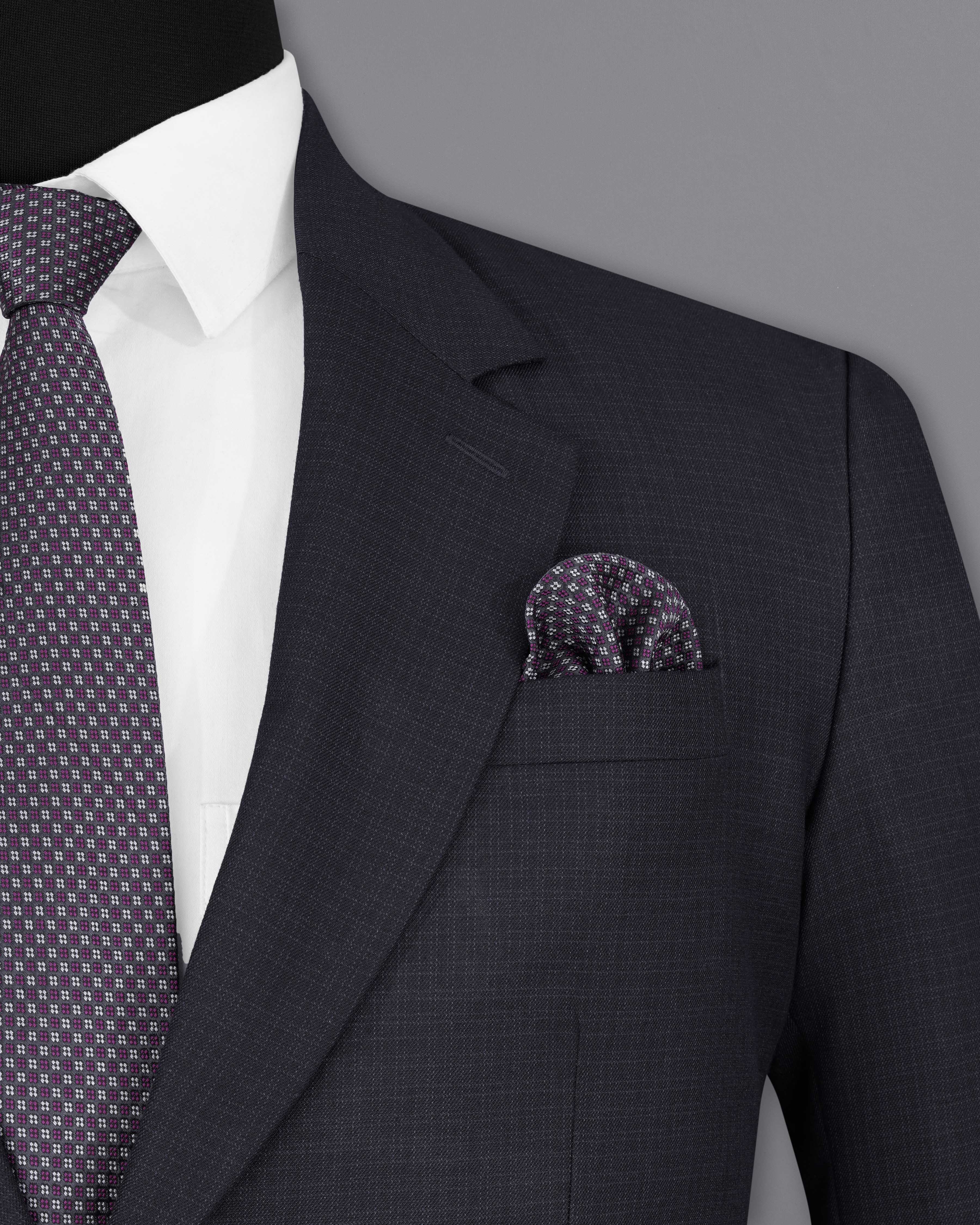 Bleached Cedar Gray Single Breasted Suit