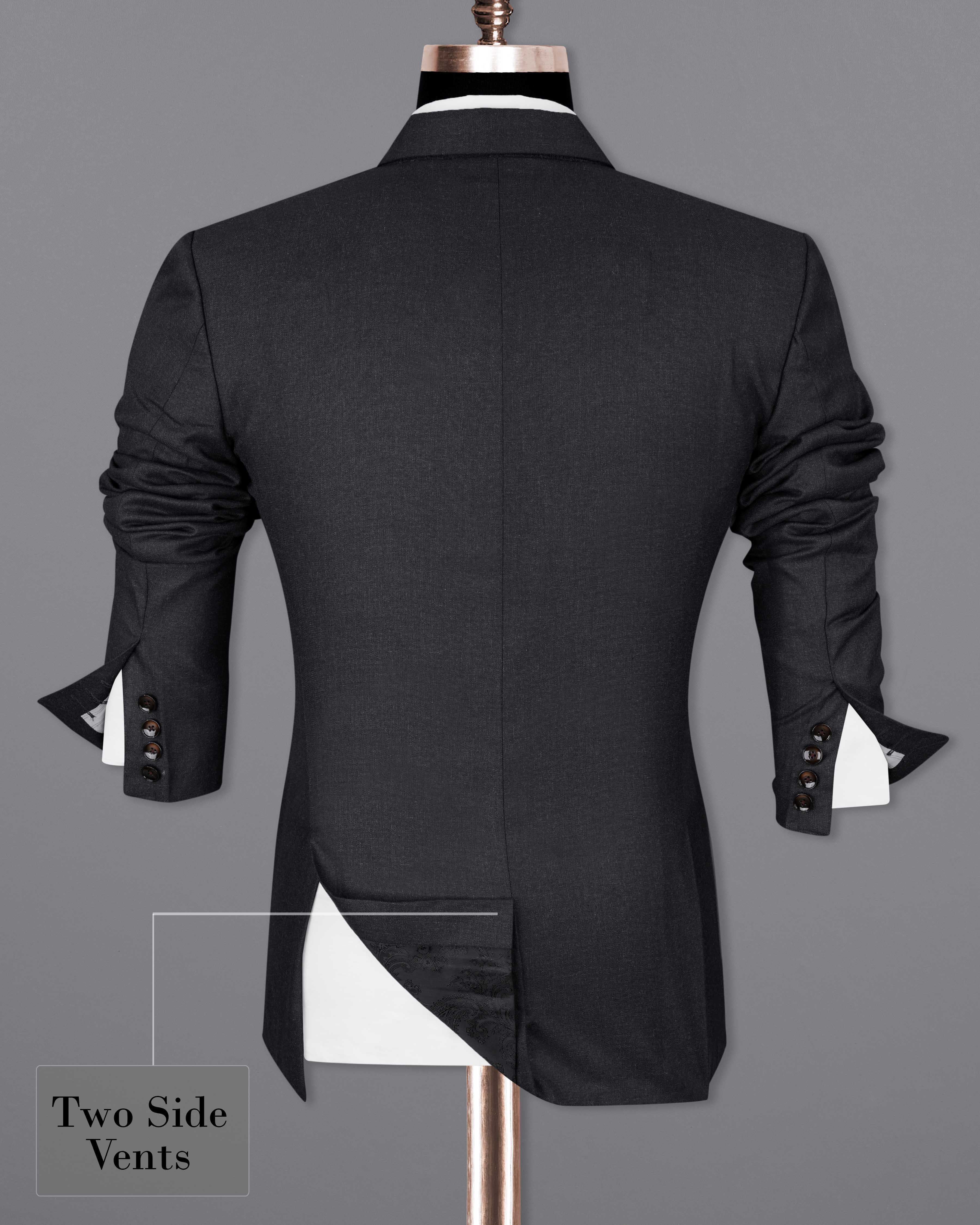 Mirage Black Double Breasted Suit