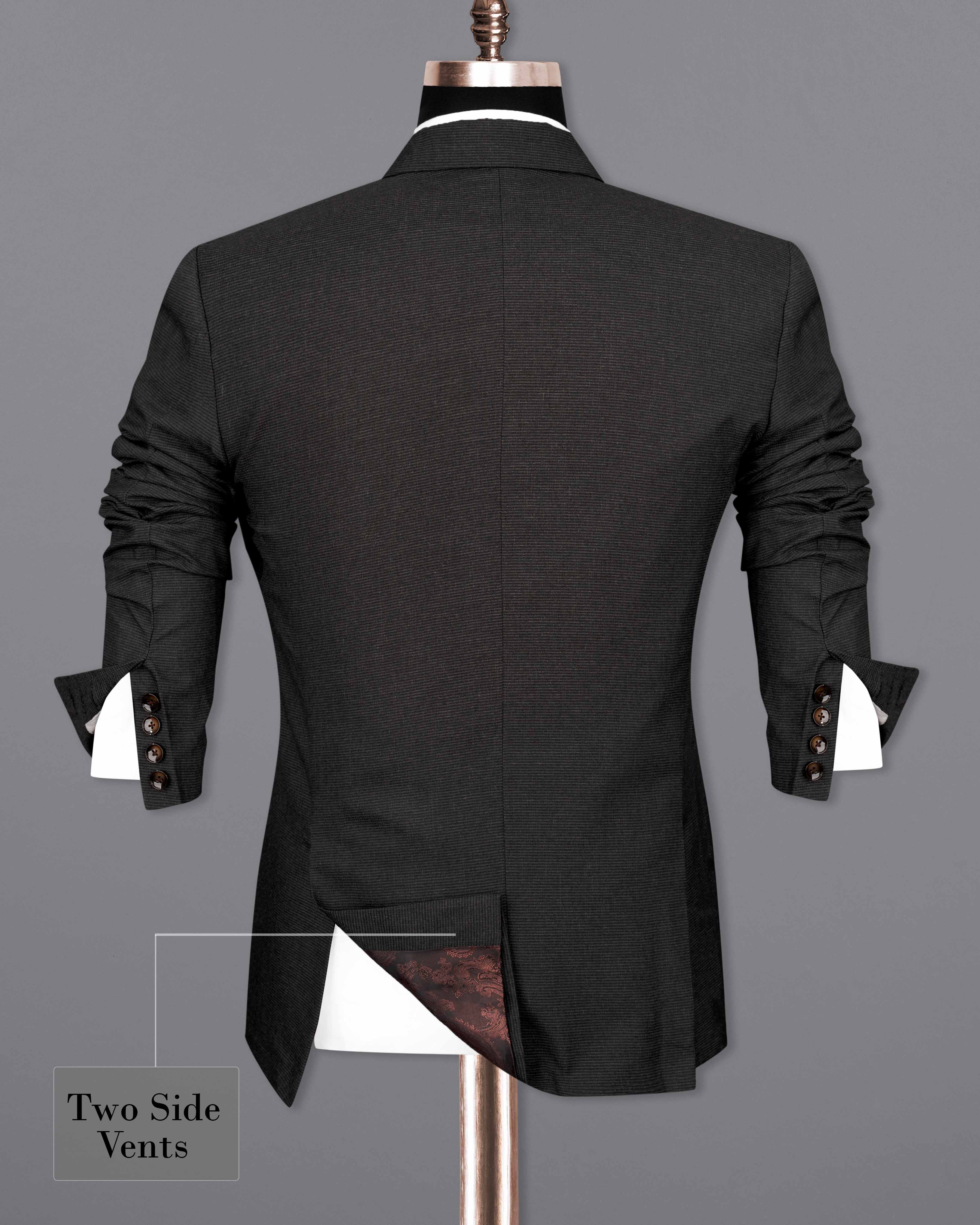 Piano Gray Double Breasted Suit