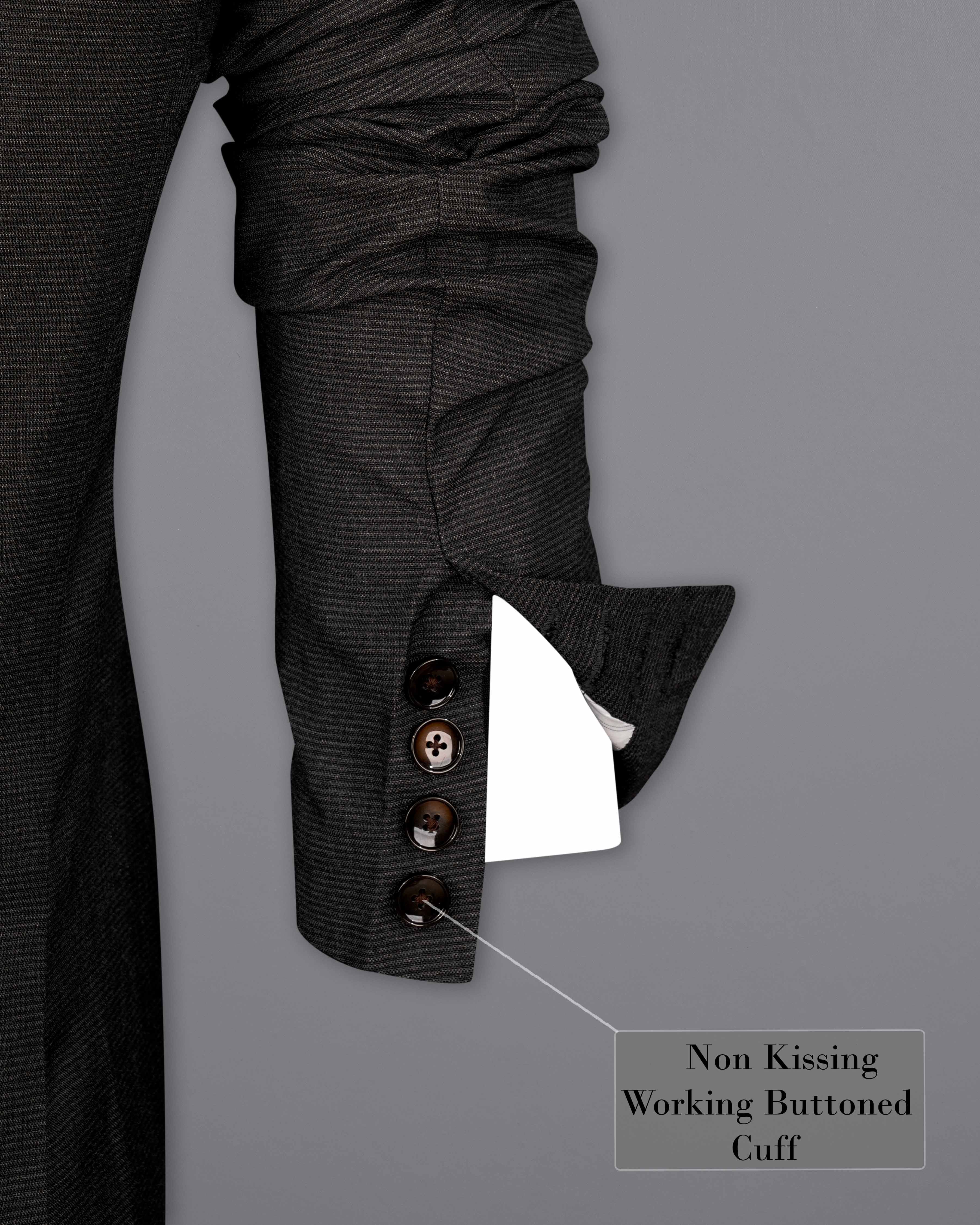 Piano Gray Double Breasted Suit