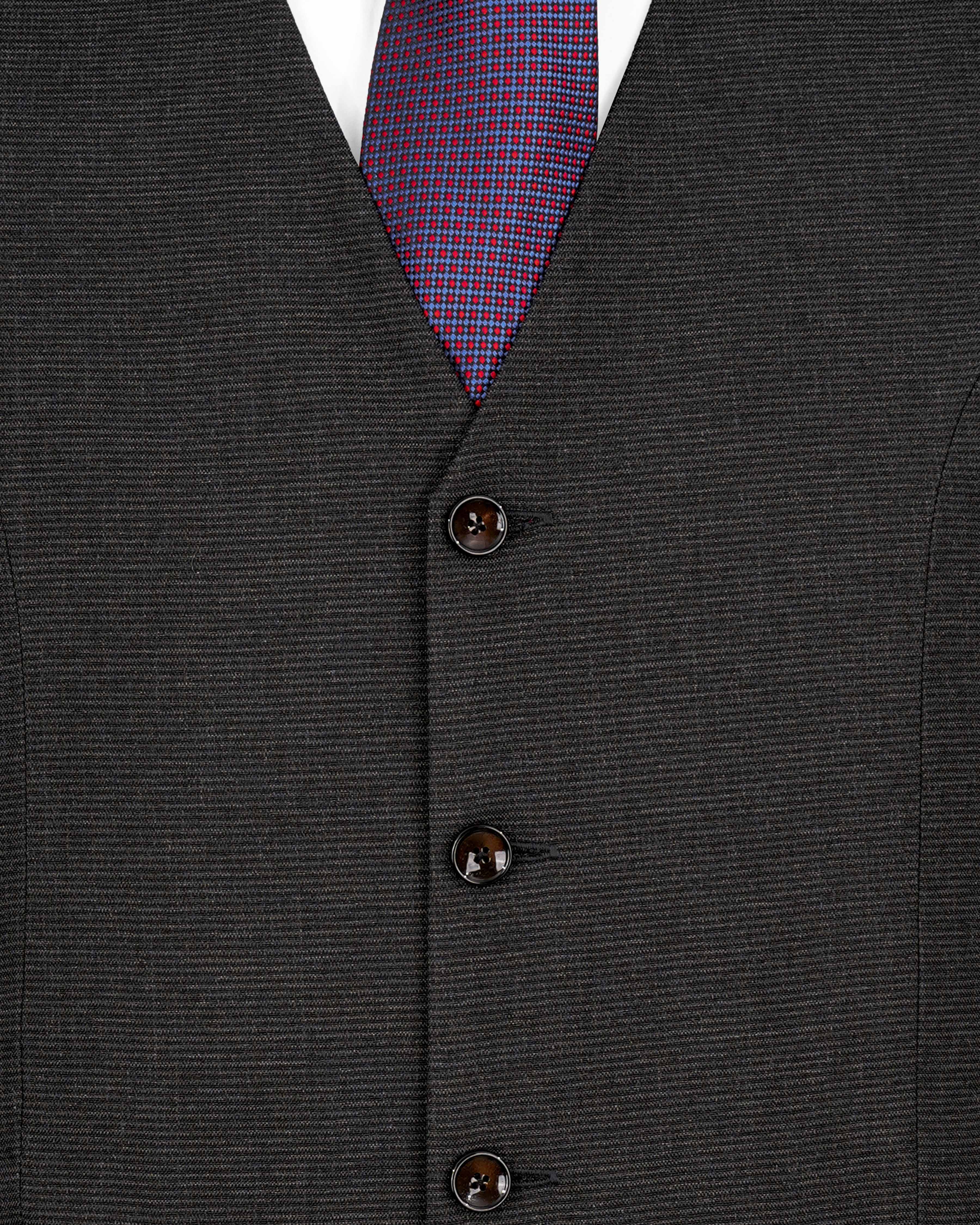 Piano Gray Double Breasted Suit