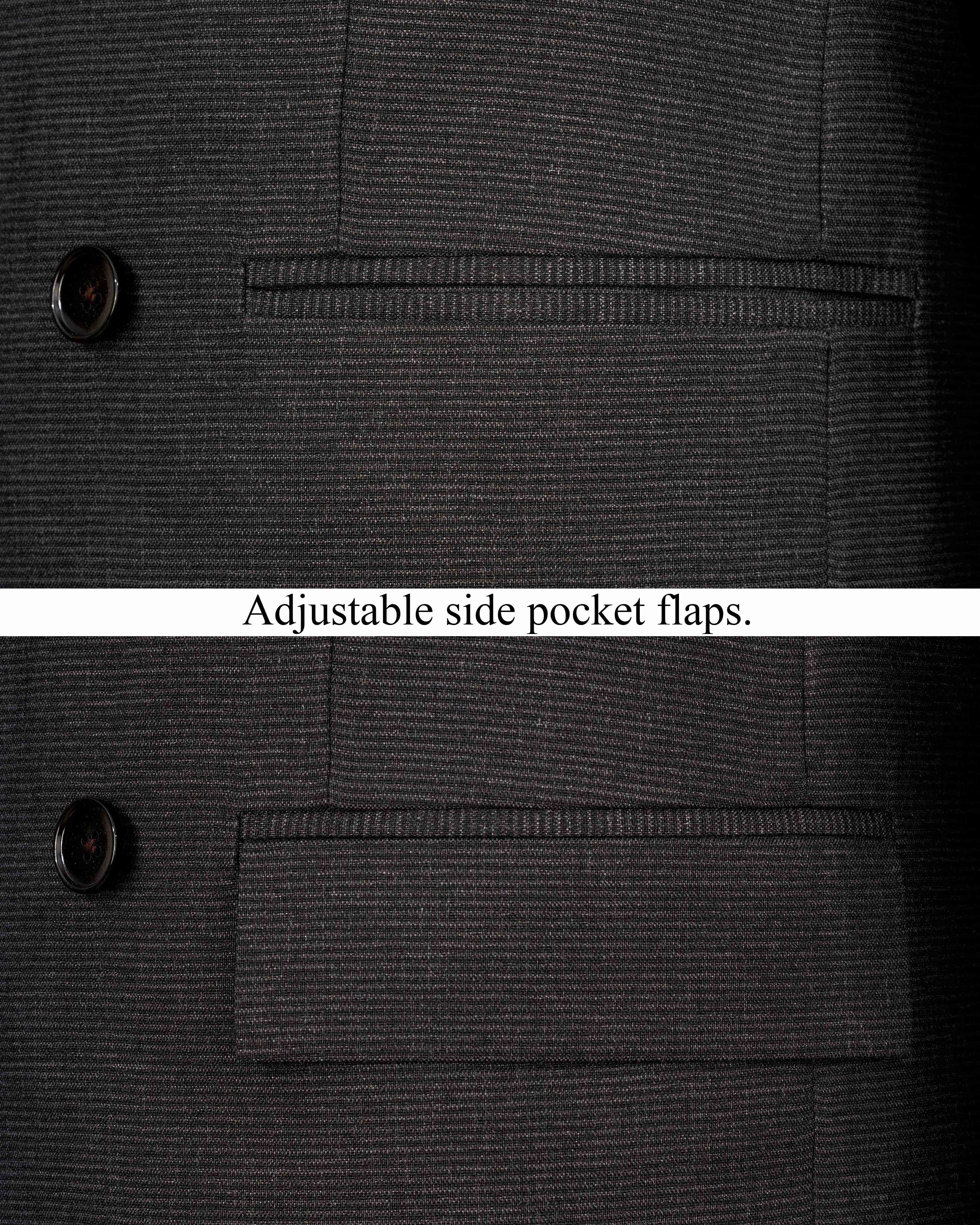 Piano Gray Double Breasted Suit