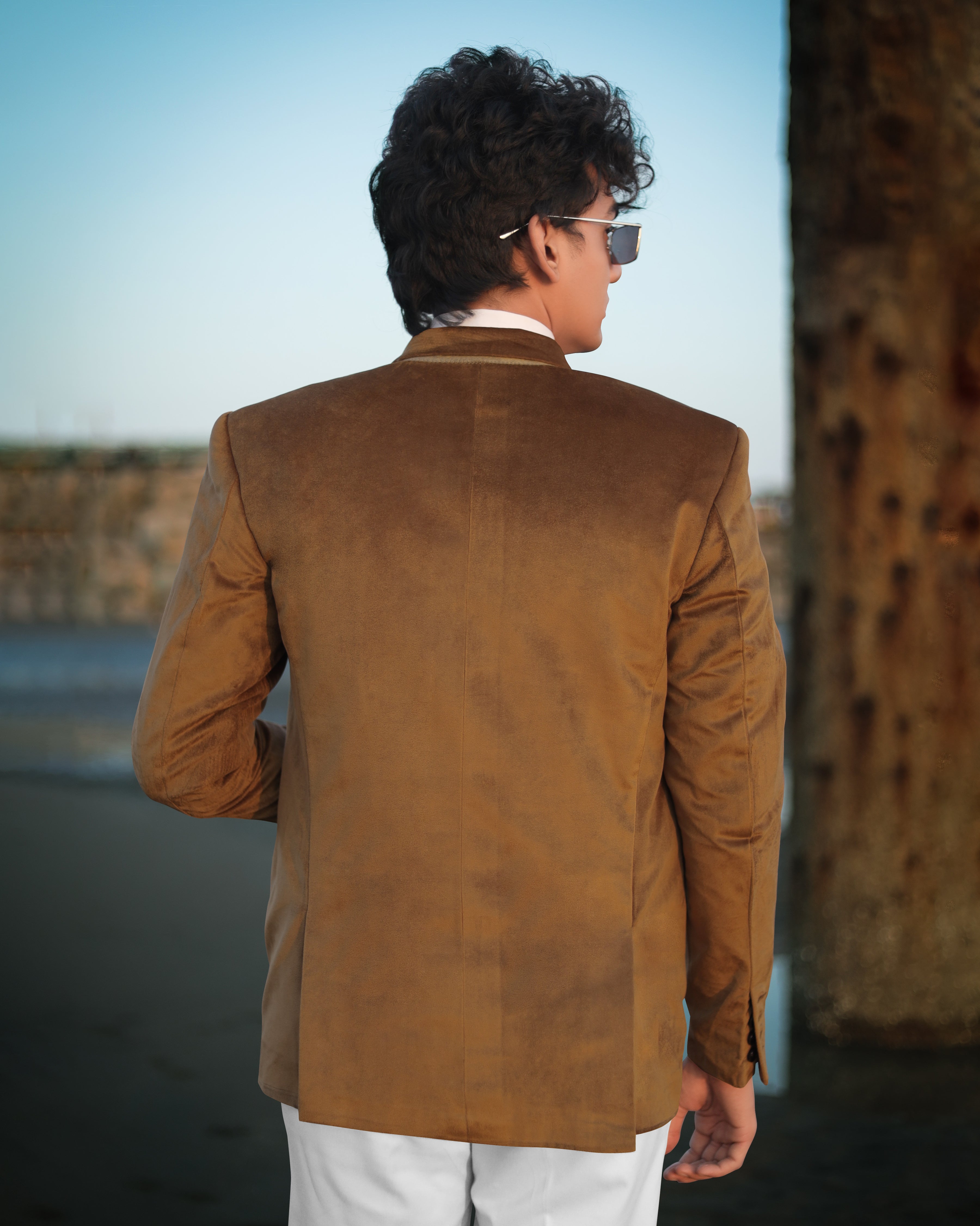 Nutmeg Brown Double Breasted Premium Velvet Designer Suit ST2205-DB-36, ST2205-DB-38, ST2205-DB-40, ST2205-DB-42, ST2205-DB-44, ST2205-DB-46, ST2205-DB-48, ST2205-DB-50, ST2205-DB-52, ST2205-DB-54, ST2205-DB-56, ST2205-DB-58, ST2205-DB-60