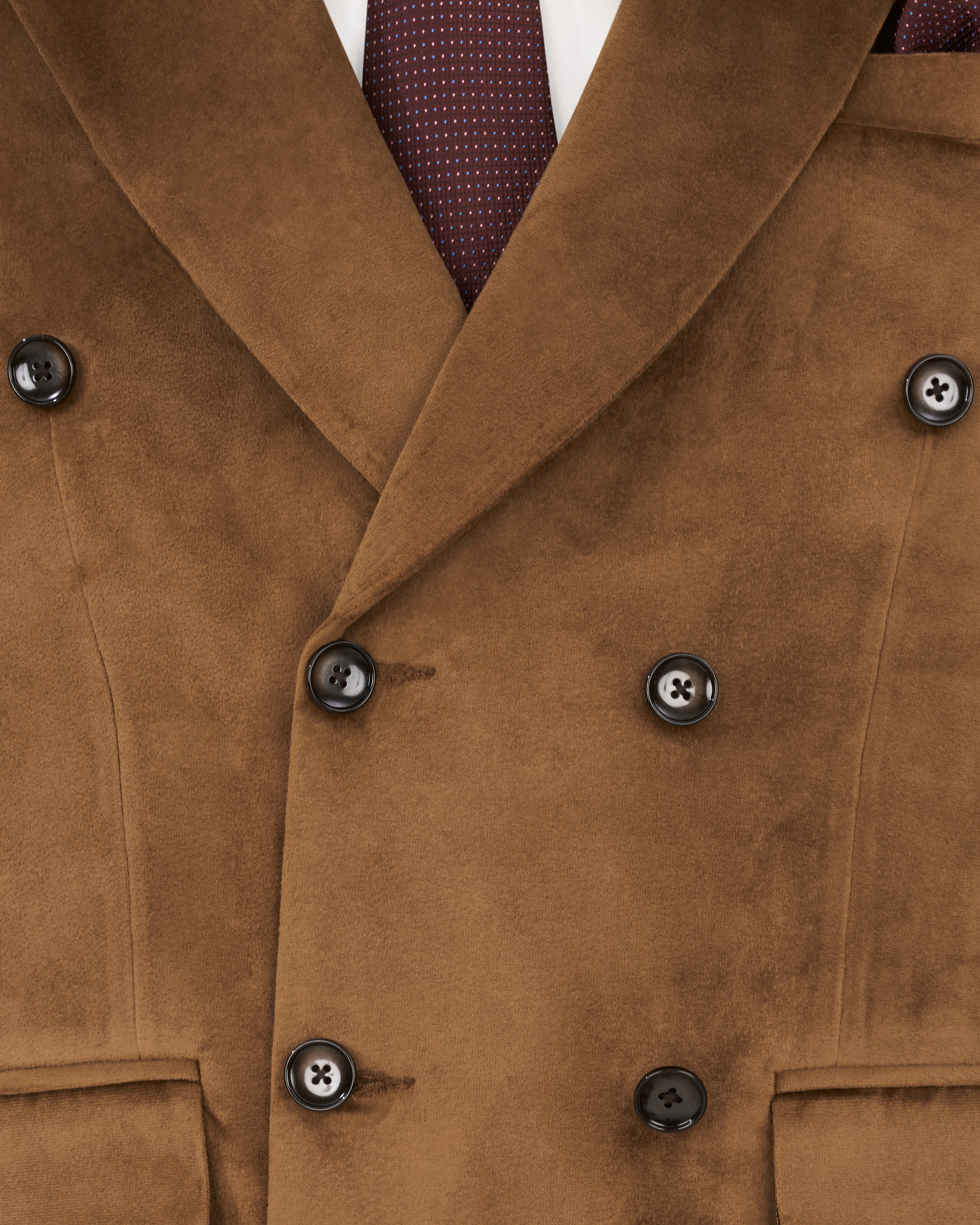 Nutmeg Brown Double Breasted Premium Velvet Designer Suit ST2205-DB-36, ST2205-DB-38, ST2205-DB-40, ST2205-DB-42, ST2205-DB-44, ST2205-DB-46, ST2205-DB-48, ST2205-DB-50, ST2205-DB-52, ST2205-DB-54, ST2205-DB-56, ST2205-DB-58, ST2205-DB-60