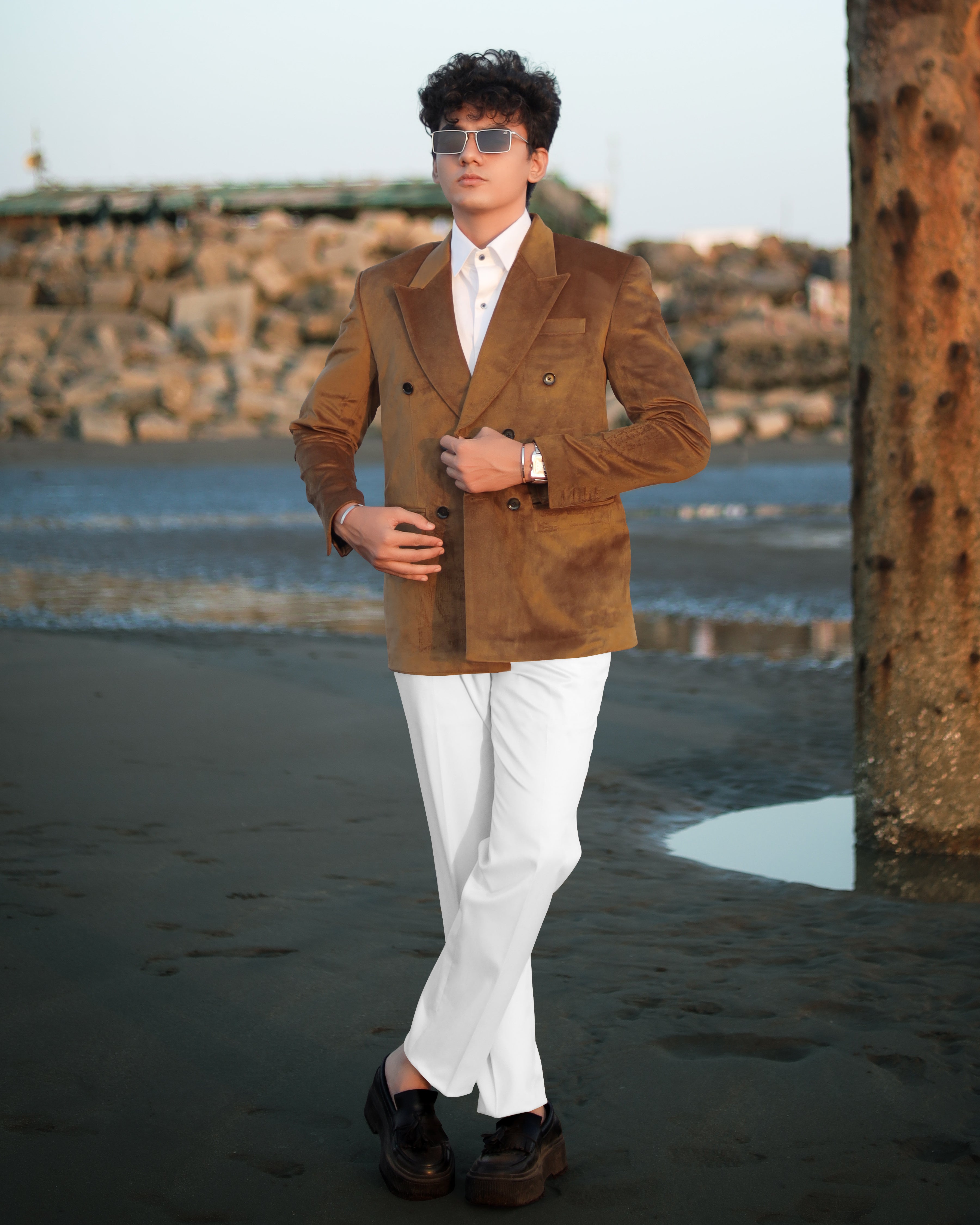 Nutmeg Brown Double Breasted Premium Velvet Designer Suit ST2205-DB-36, ST2205-DB-38, ST2205-DB-40, ST2205-DB-42, ST2205-DB-44, ST2205-DB-46, ST2205-DB-48, ST2205-DB-50, ST2205-DB-52, ST2205-DB-54, ST2205-DB-56, ST2205-DB-58, ST2205-DB-60