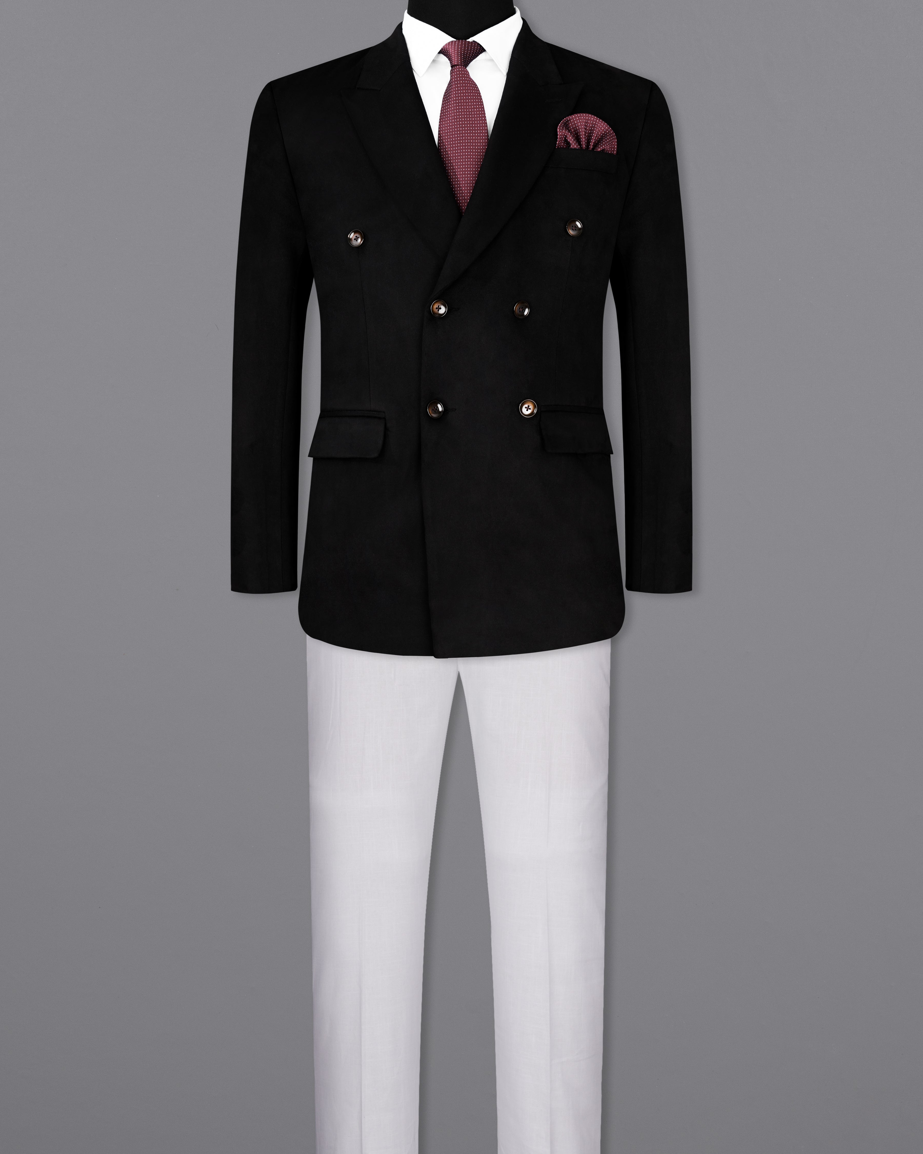 Jade Black Velvet Double-Breasted Designer Suit ST2237-DB-36, ST2237-DB-38, ST2237-DB-40, ST2237-DB-42, ST2237-DB-44, ST2237-DB-46, ST2237-DB-48, ST2237-DB-50, ST2237-DB-52, ST2237-DB-54, ST2237-DB-56, ST2237-DB-58, ST2237-DB-60