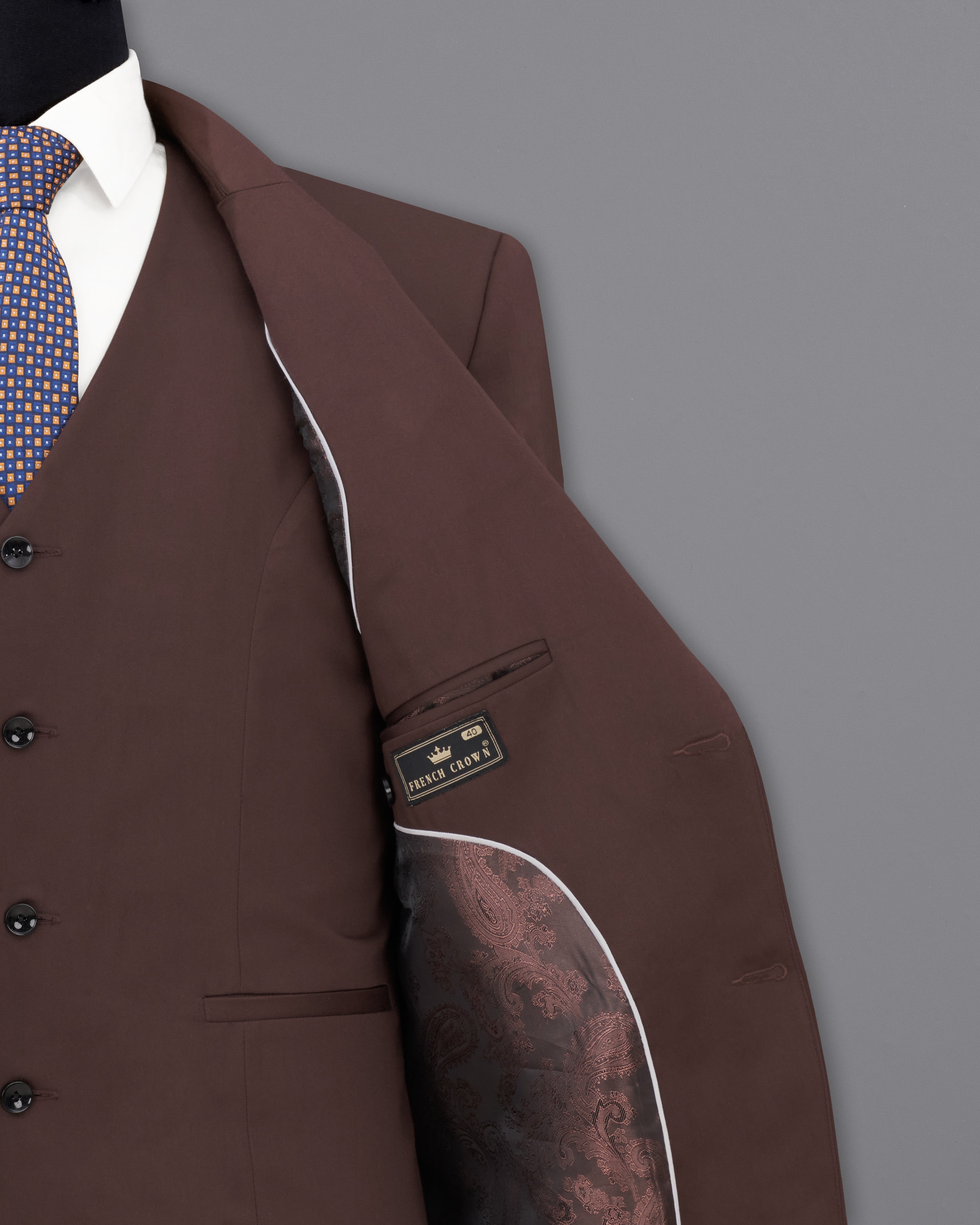 Matterhorn Brown Single Breasted Suit ST2244-SB-36, ST2244-SB-38, ST2244-SB-40, ST2244-SB-42, ST2244-SB-44, ST2244-SB-46, ST2244-SB-48, ST2244-SB-50, ST2244-SB-52, ST2244-SB-54, ST2244-SB-56, ST2244-SB-58, ST2244-SB-60