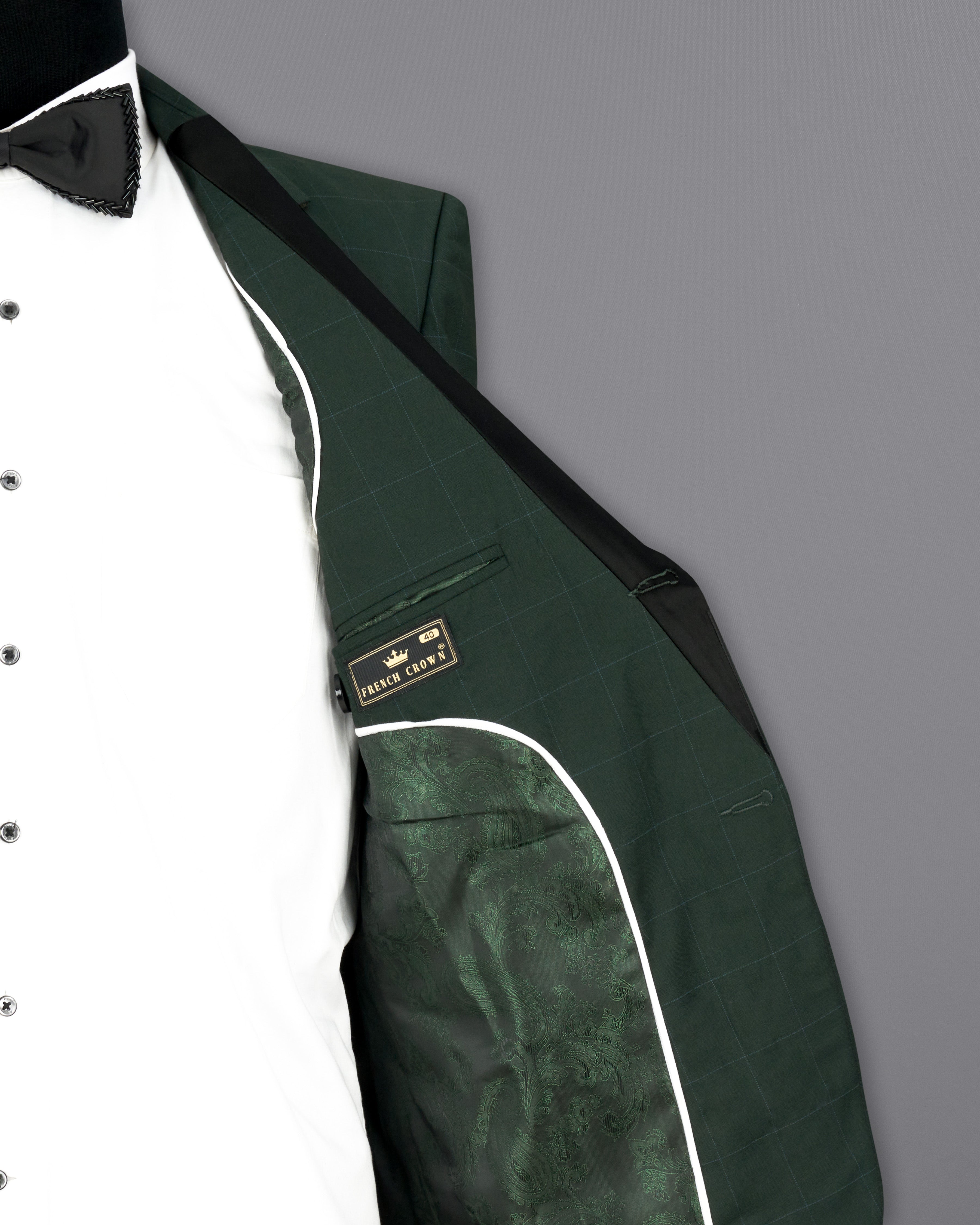 Gunmetal Green Subtle Windowpane Tuxedo Suit Gunmetal Green Subtle Windowpane Tuxedo Suit ST2326-SB-BKPL-36, ST2326-SB-BKPL-38, ST2326-SB-BKPL-40, ST2326-SB-BKPL-42, ST2326-SB-BKPL-44, ST2326-SB-BKPL-46, ST2326-SB-BKPL-48, ST2326-SB-BKPL-50, ST2326-SB-BKPL-52, ST2326-SB-BKPL-54, ST2326-SB-BKPL-56, ST2326-SB-BKPL-58, ST2326-SB-BKPL-60