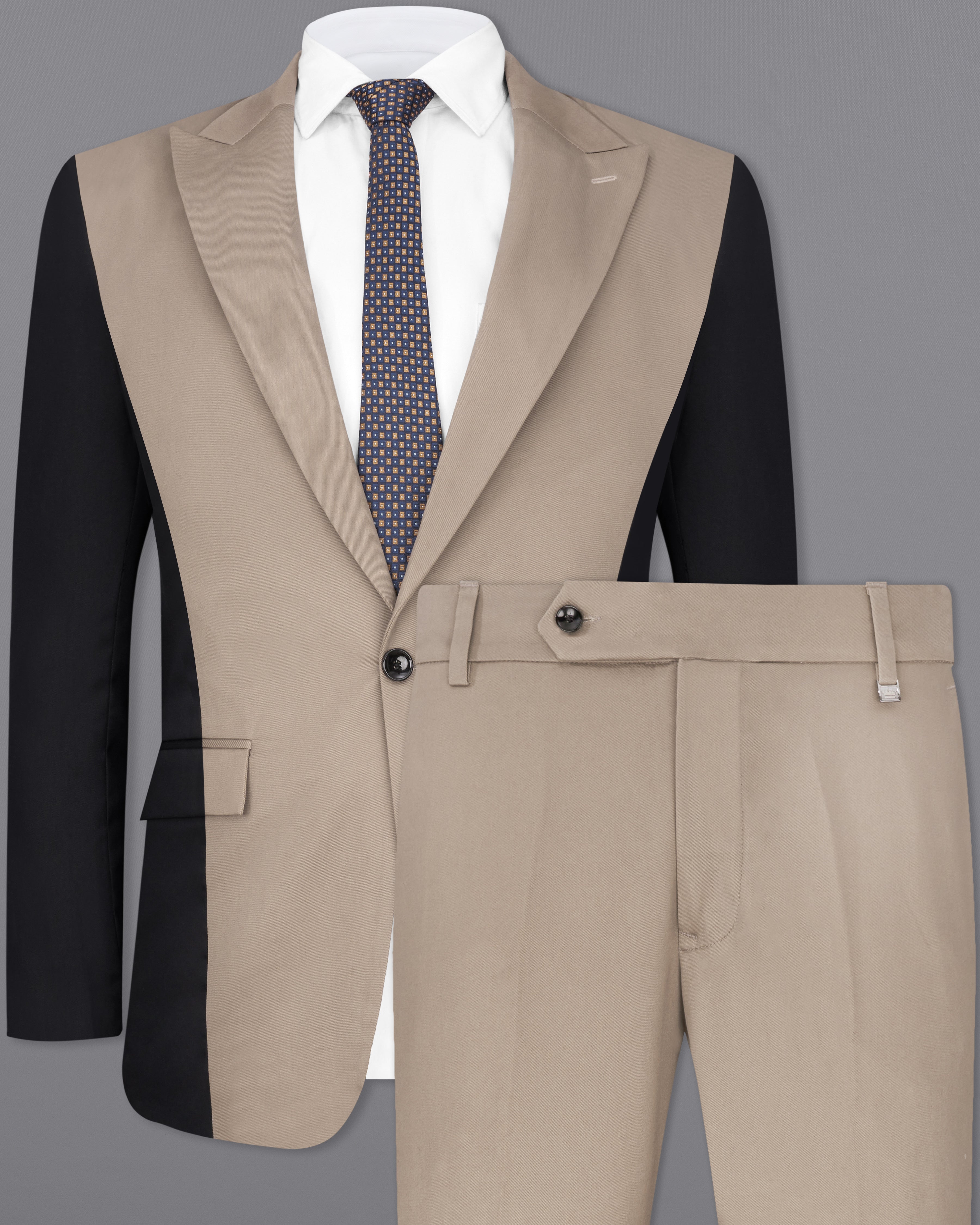 Martini Brown and Black Premium Cotton Designer Suit ST2375-SB-D230-36, ST2375-SB-D230-38, ST2375-SB-D230-40, ST2375-SB-D230-42, ST2375-SB-D230-44, ST2375-SB-D230-46, ST2375-SB-D230-48, ST2375-SB-D230-50, ST2375-SB-D230-52, ST2375-SB-D230-54, ST2375-SB-D230-56, ST2375-SB-D230-58, ST2375-SB-D230-60