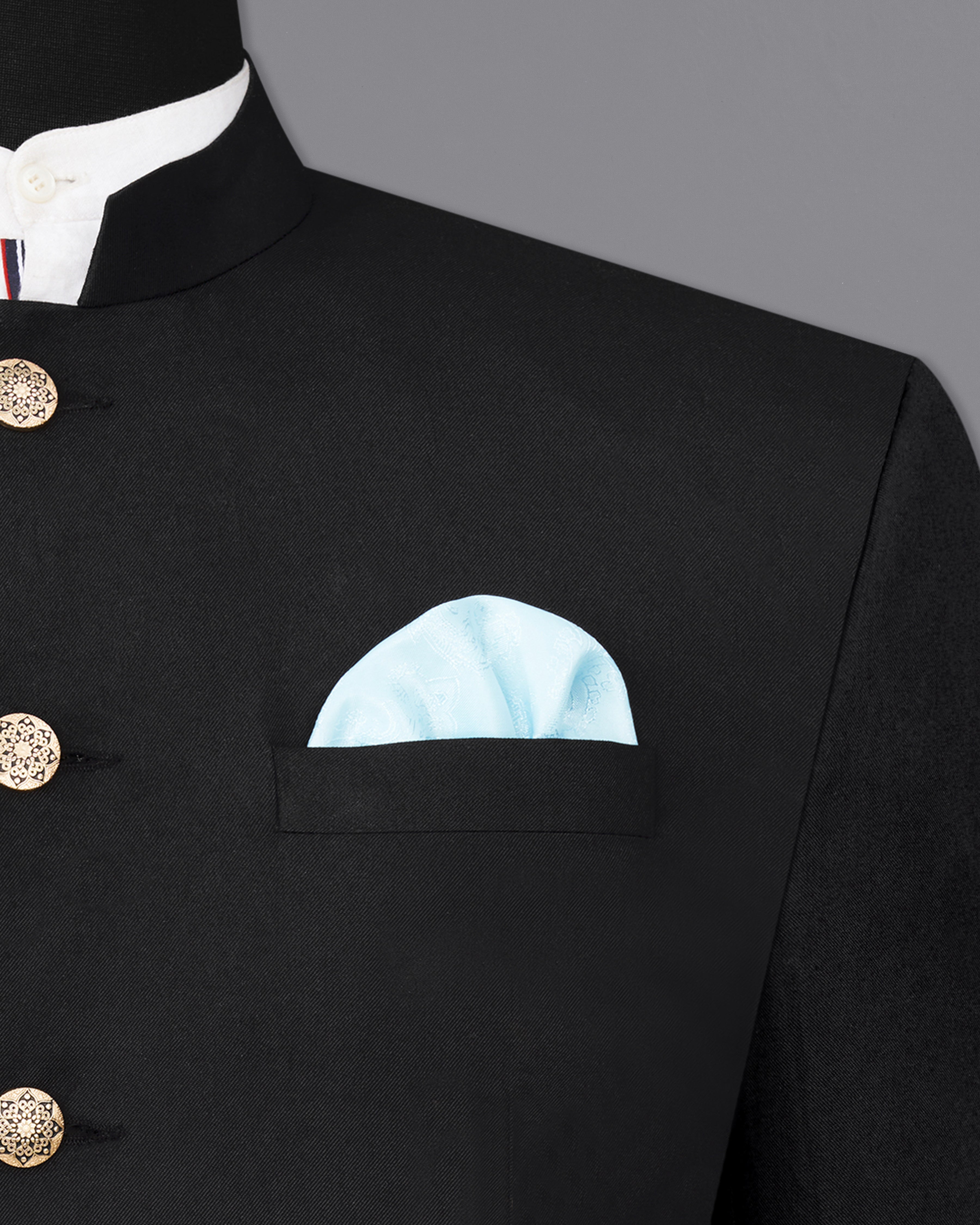 Jade Black with Camel Golden Bird Embroidered Bandhgala Designer Suit ST2379-D219-36, ST2379-D219-38, ST2379-D219-40, ST2379-D219-42, ST2379-D219-44, ST2379-D219-46, ST2379-D219-48, ST2379-D219-50, ST2379-D219-52, ST2379-D219-54, ST2379-D219-56, ST2379-D219-58, ST2379-D219-60