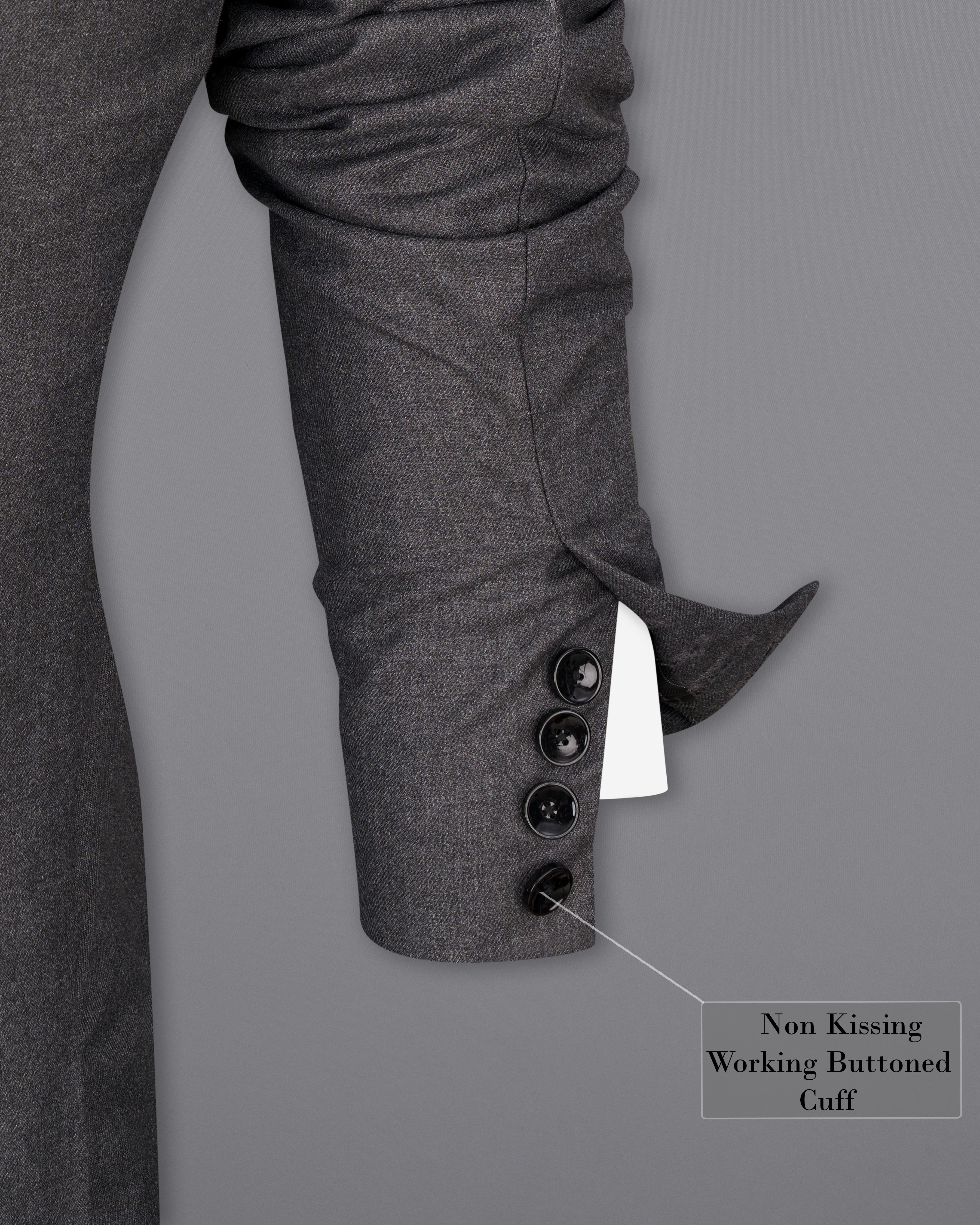 Gravel Gray Wool Rich Single Breasted Suit ST2507-SB-36, ST2507-SB-38, ST2507-SB-40, ST2507-SB-42, ST2507-SB-44, ST2507-SB-46, ST2507-SB-48, ST2507-SB-50, ST2507-SB-52, ST2507-SB-54, ST2507-SB-56, ST2507-SB-58, ST2507-SB-60