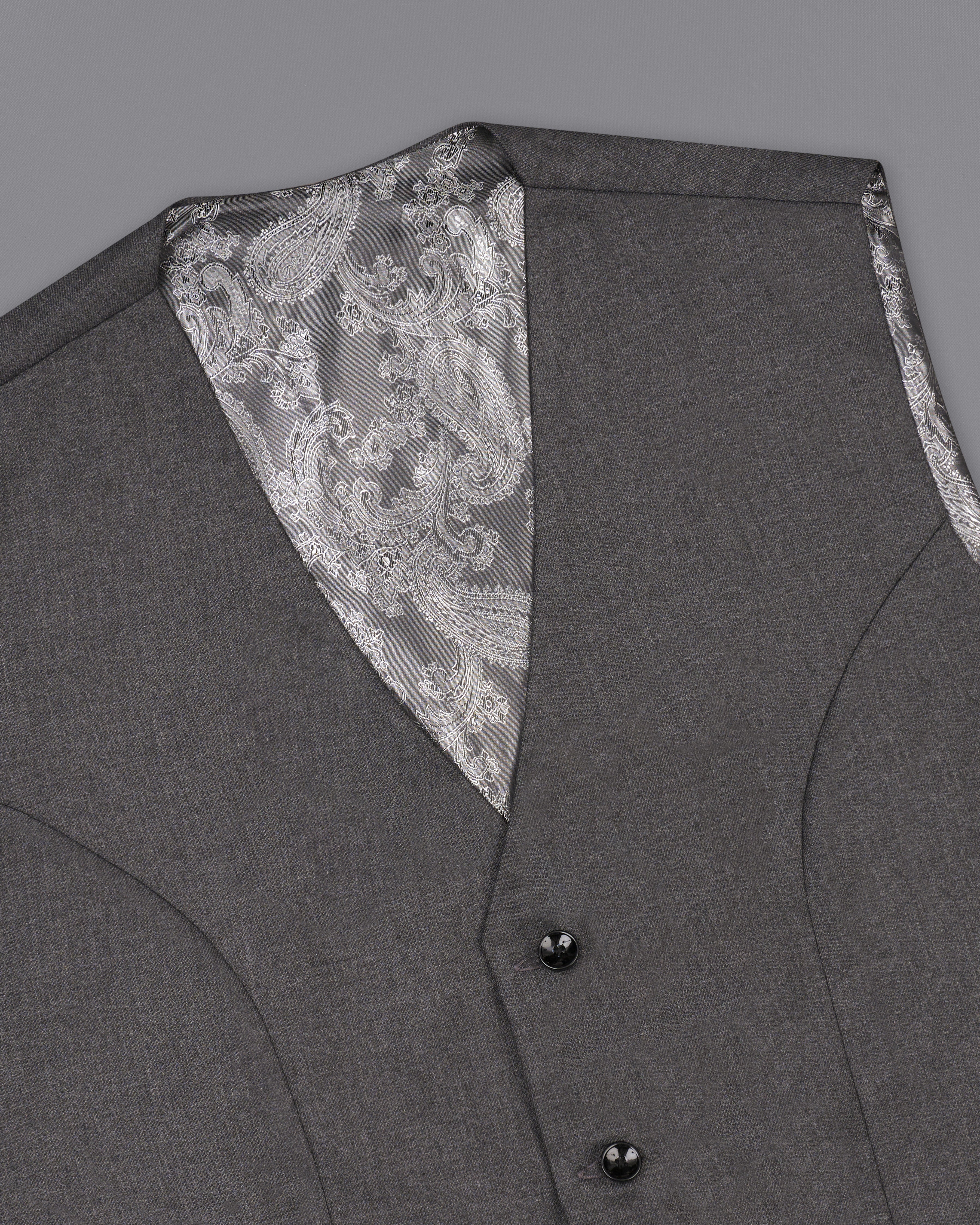 Gravel Gray Wool Rich Single Breasted Suit ST2507-SB-36, ST2507-SB-38, ST2507-SB-40, ST2507-SB-42, ST2507-SB-44, ST2507-SB-46, ST2507-SB-48, ST2507-SB-50, ST2507-SB-52, ST2507-SB-54, ST2507-SB-56, ST2507-SB-58, ST2507-SB-60