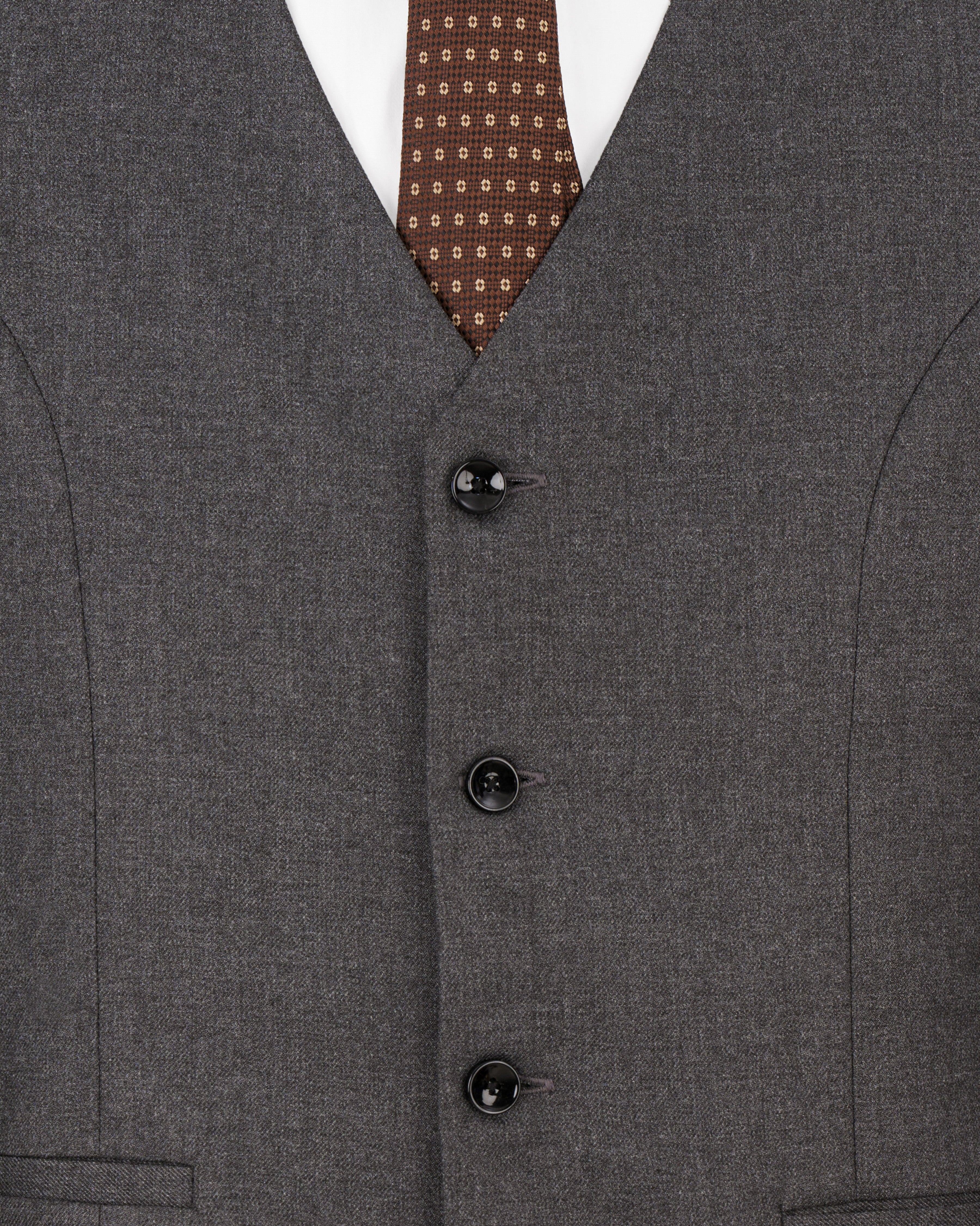 Gravel Gray Wool Rich Single Breasted Suit ST2507-SB-36, ST2507-SB-38, ST2507-SB-40, ST2507-SB-42, ST2507-SB-44, ST2507-SB-46, ST2507-SB-48, ST2507-SB-50, ST2507-SB-52, ST2507-SB-54, ST2507-SB-56, ST2507-SB-58, ST2507-SB-60