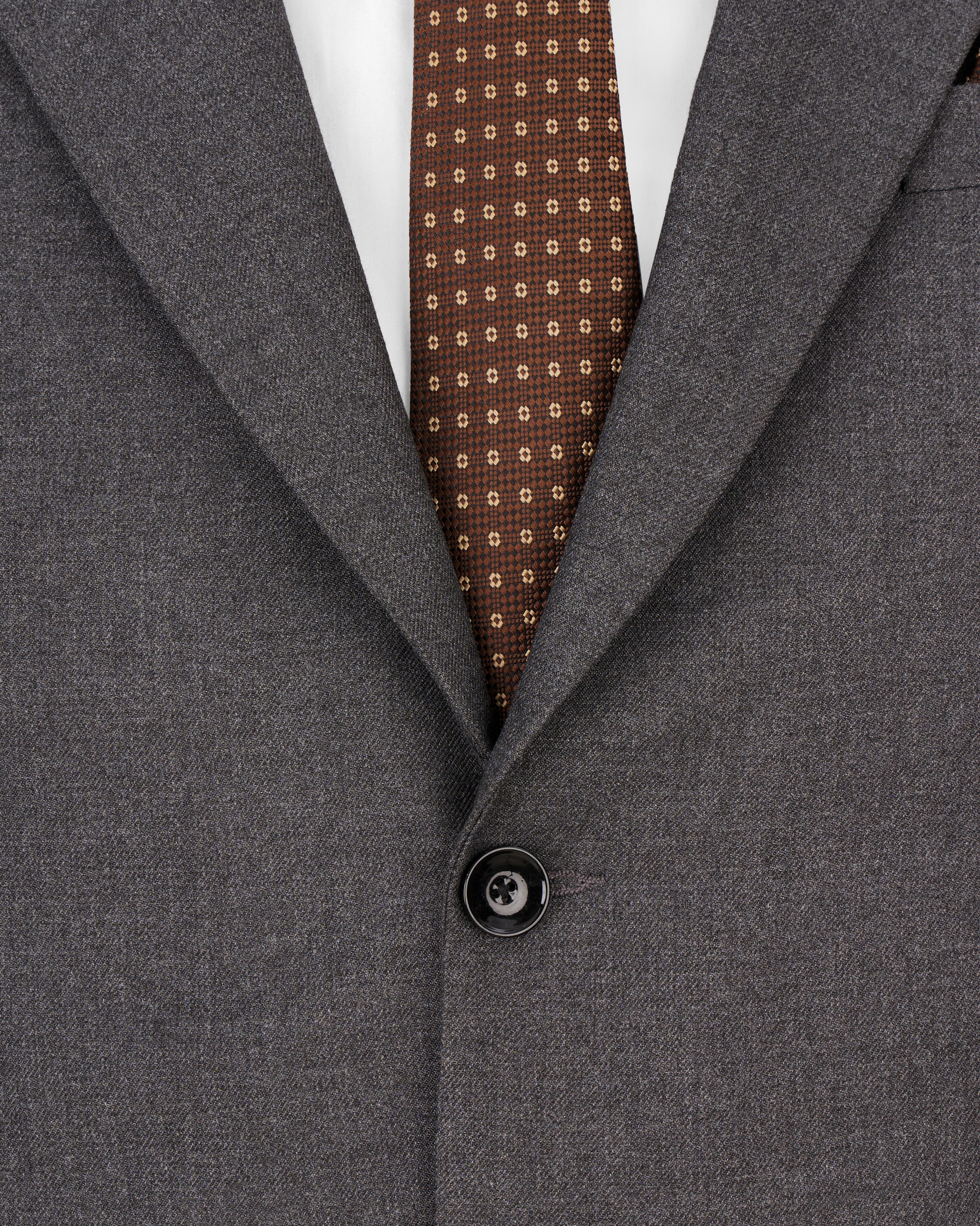 Gravel Gray Wool Rich Single Breasted Suit ST2507-SB-36, ST2507-SB-38, ST2507-SB-40, ST2507-SB-42, ST2507-SB-44, ST2507-SB-46, ST2507-SB-48, ST2507-SB-50, ST2507-SB-52, ST2507-SB-54, ST2507-SB-56, ST2507-SB-58, ST2507-SB-60