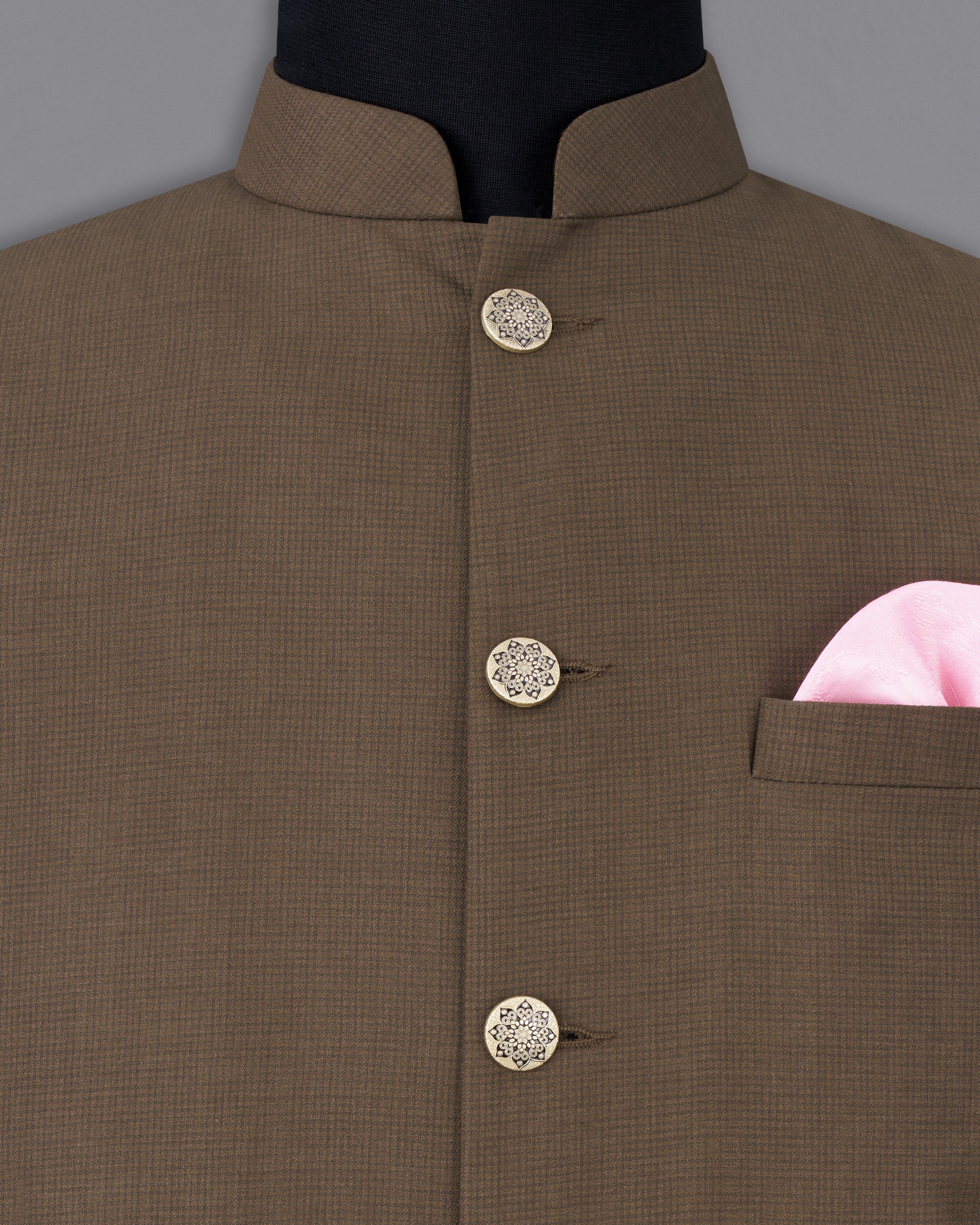 Judge Brown Cross Buttoned Bandhgala Suit ST2534-CBG2-36, ST2534-CBG2-38, ST2534-CBG2-40, ST2534-CBG2-42, ST2534-CBG2-44, ST2534-CBG2-46, ST2534-CBG2-48, ST2534-CBG2-50, ST2534-CBG2-53, ST2534-CBG2-54, ST2534-CBG2-56, ST2534-CBG2-58, ST2534-CBG2-60