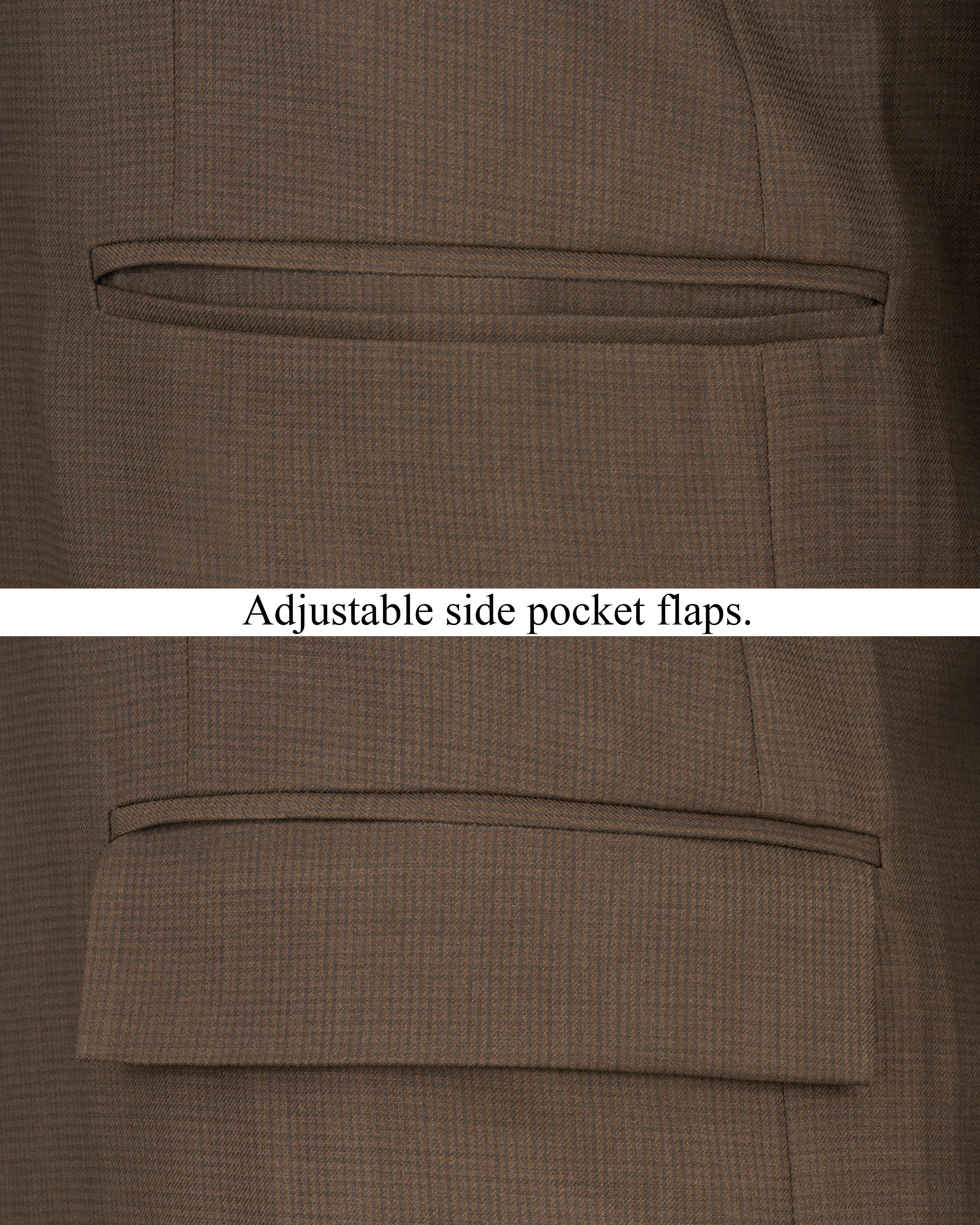 Judge Brown Cross Buttoned Bandhgala Suit ST2534-CBG2-36, ST2534-CBG2-38, ST2534-CBG2-40, ST2534-CBG2-42, ST2534-CBG2-44, ST2534-CBG2-46, ST2534-CBG2-48, ST2534-CBG2-50, ST2534-CBG2-53, ST2534-CBG2-54, ST2534-CBG2-56, ST2534-CBG2-58, ST2534-CBG2-60