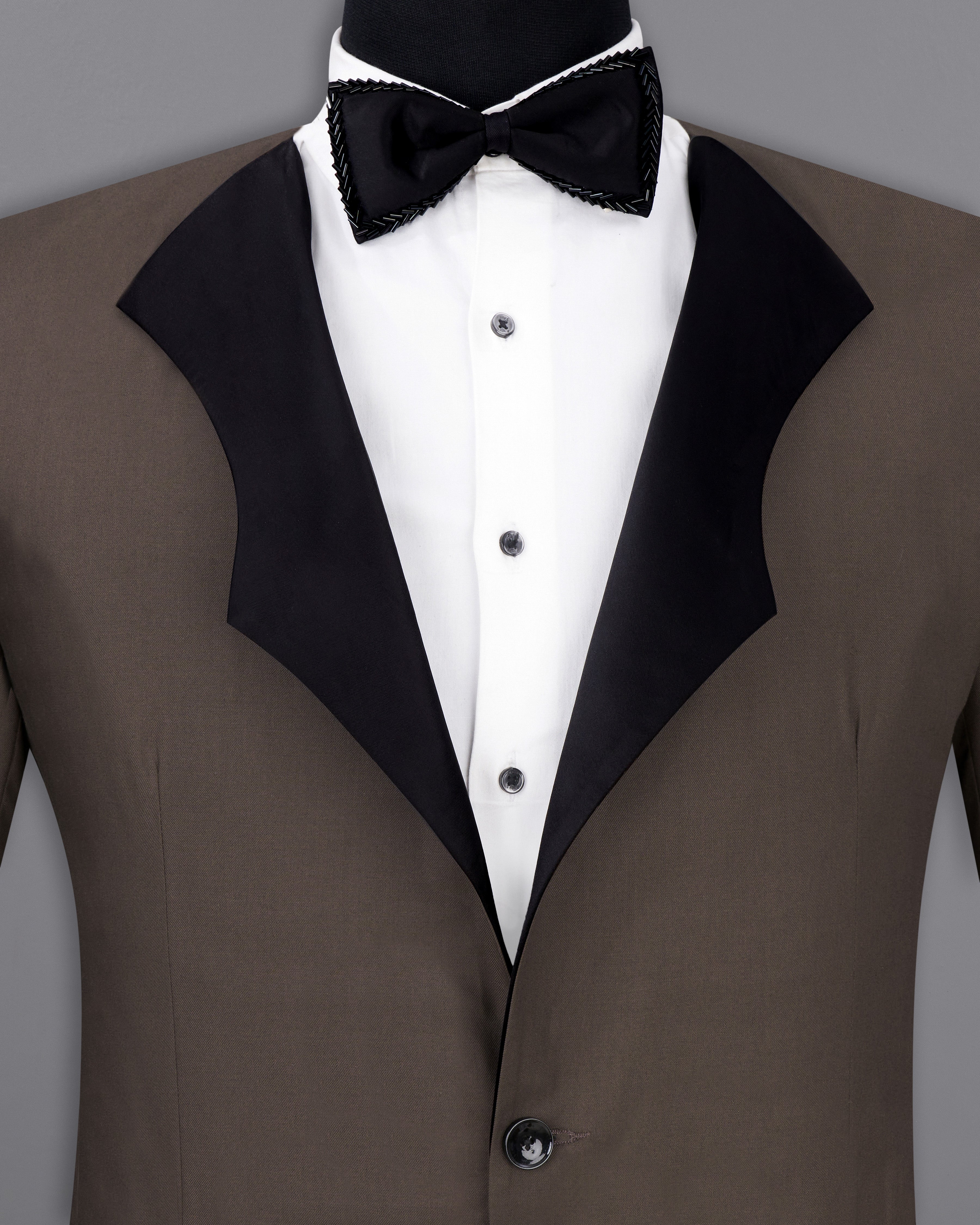 Fuscous Brown Single Breasted Designer Suit ST2535-SB-D85-36, ST2535-SB-D85-38, ST2535-SB-D85-40, ST2535-SB-D85-42, ST2535-SB-D85-44, ST2535-SB-D85-46, ST2535-SB-D85-48, ST2535-SB-D85-50, ST2535-SB-D85-53, ST2535-SB-D85-54, ST2535-SB-D85-56, ST2535-SB-D85-58, ST2535-SB-D85-60