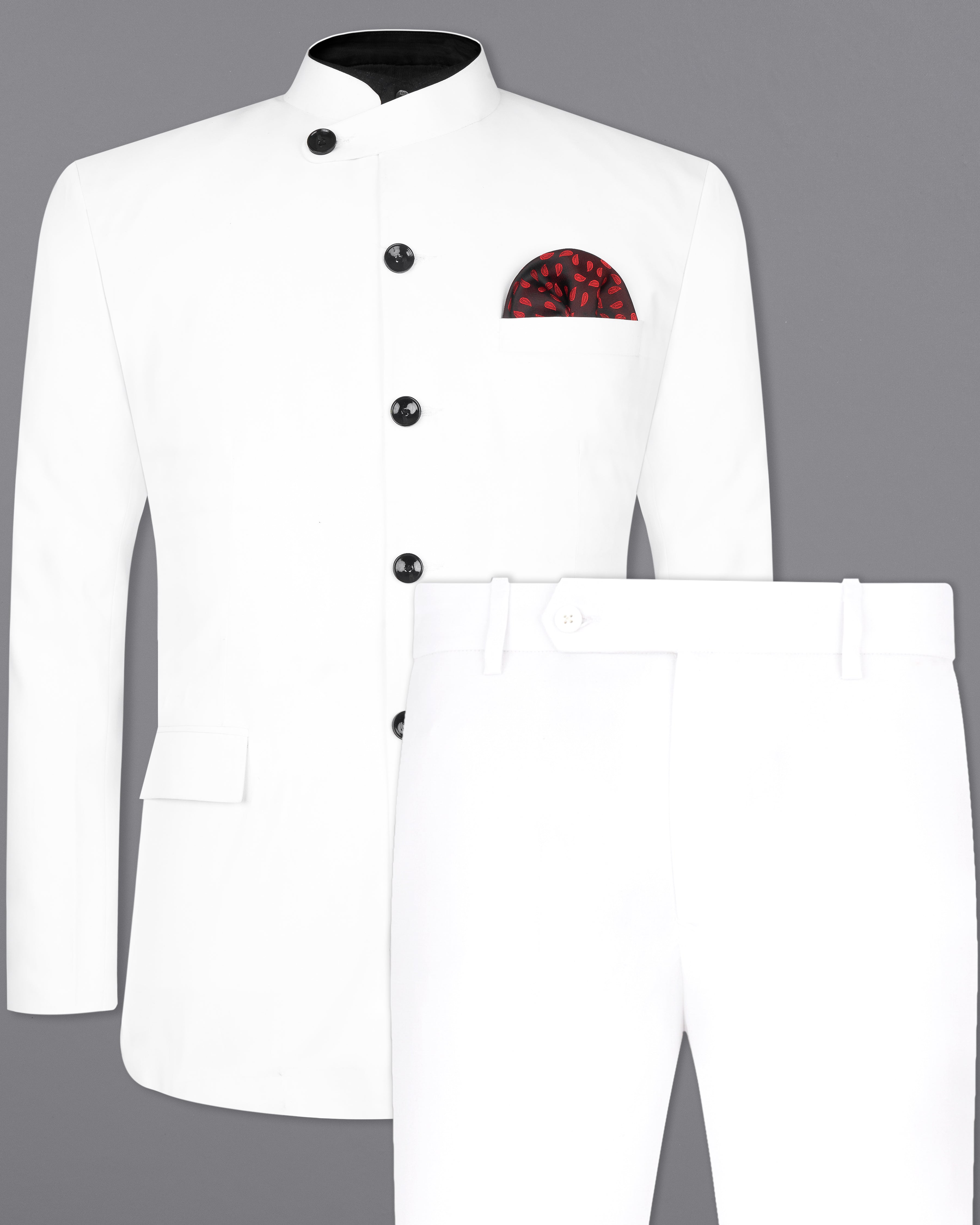 Bright White Bandhgala Designer Suit ST2570-BG-D269-36,ST2570-BG-D269-38,ST2570-BG-D269-40,ST2570-BG-D269-42,ST2570-BG-D269-44,ST2570-BG-D269-46,ST2570-BG-D269-48,ST2570-BG-D269-50,,ST2570-BG-D269-52,ST2570-BG-D269-54,ST2570-BG-D269-56,ST2570-BG-D269-58,ST2570-BG-D269-60