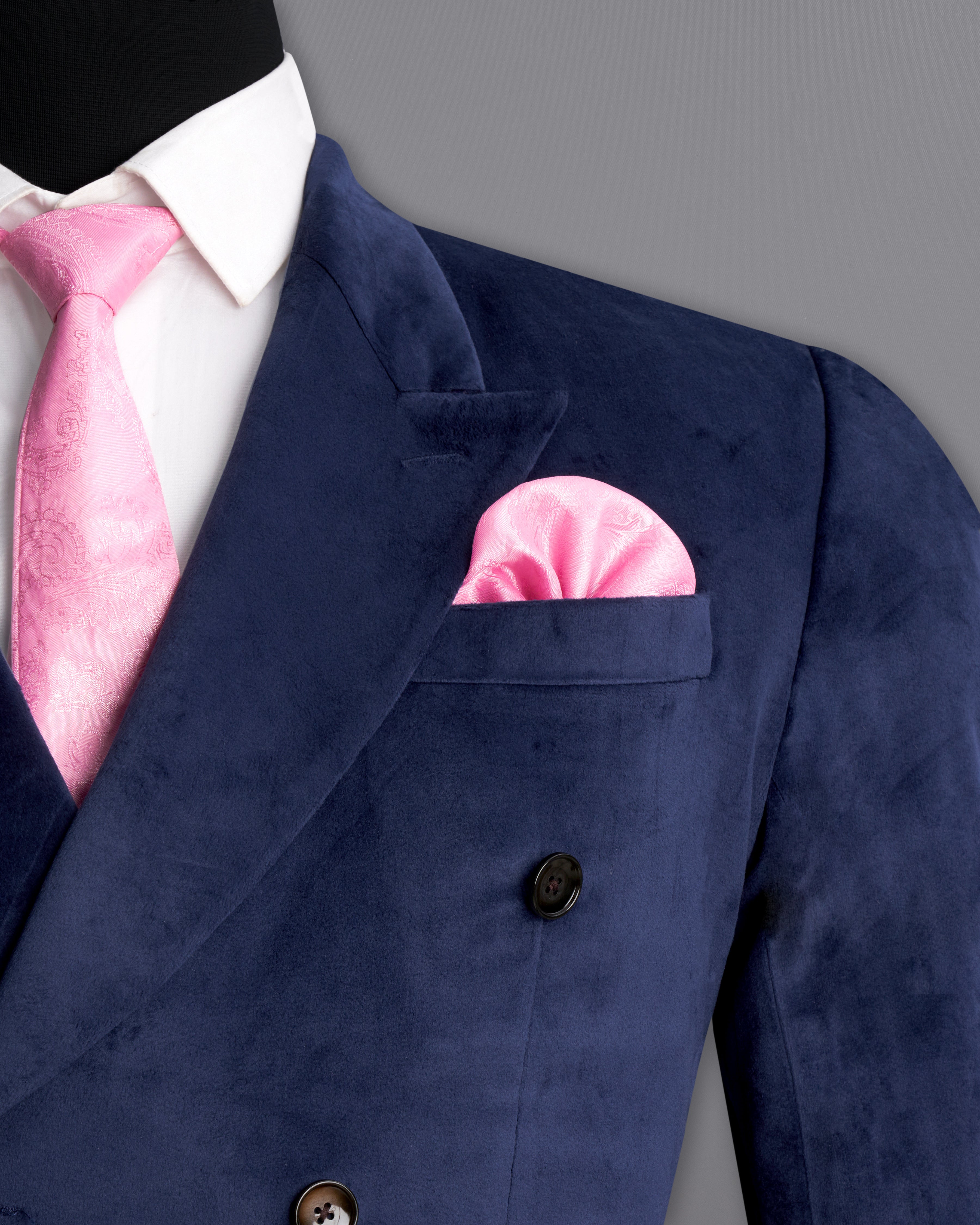 Firefly Blue Double Breasted Velvet Suit ST2581-DB-36,ST2581-DB-38,ST2581-DB-40,ST2581-DB-42,ST2581-DB-44,ST2581-DB-46,ST2581-DB-48,ST2581-DB-50,,ST2581-DB-52,ST2581-DB-54,ST2581-DB-56,ST2581-DB-58,ST2581-DB-60