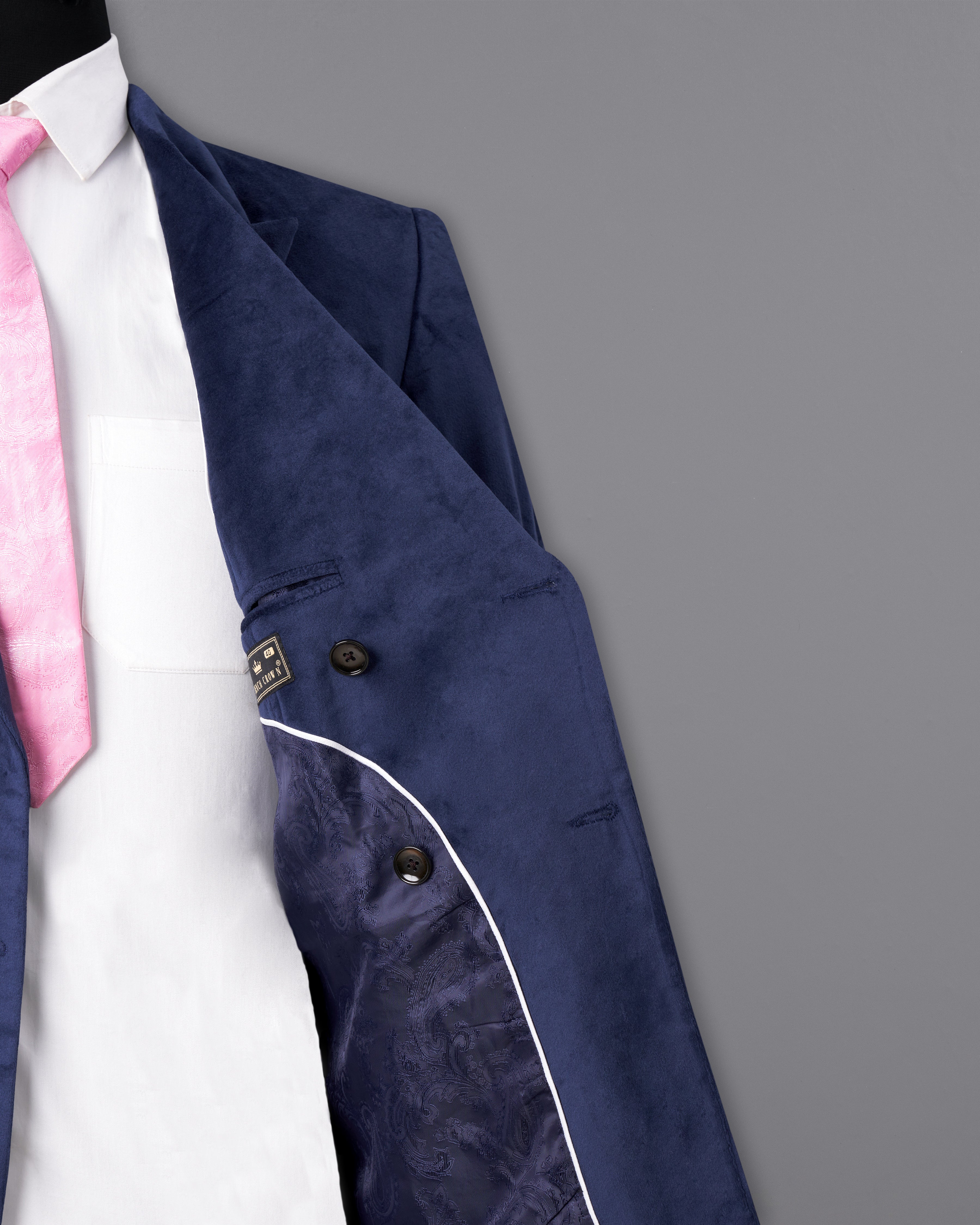 Firefly Blue Double Breasted Velvet Suit ST2581-DB-36,ST2581-DB-38,ST2581-DB-40,ST2581-DB-42,ST2581-DB-44,ST2581-DB-46,ST2581-DB-48,ST2581-DB-50,,ST2581-DB-52,ST2581-DB-54,ST2581-DB-56,ST2581-DB-58,ST2581-DB-60