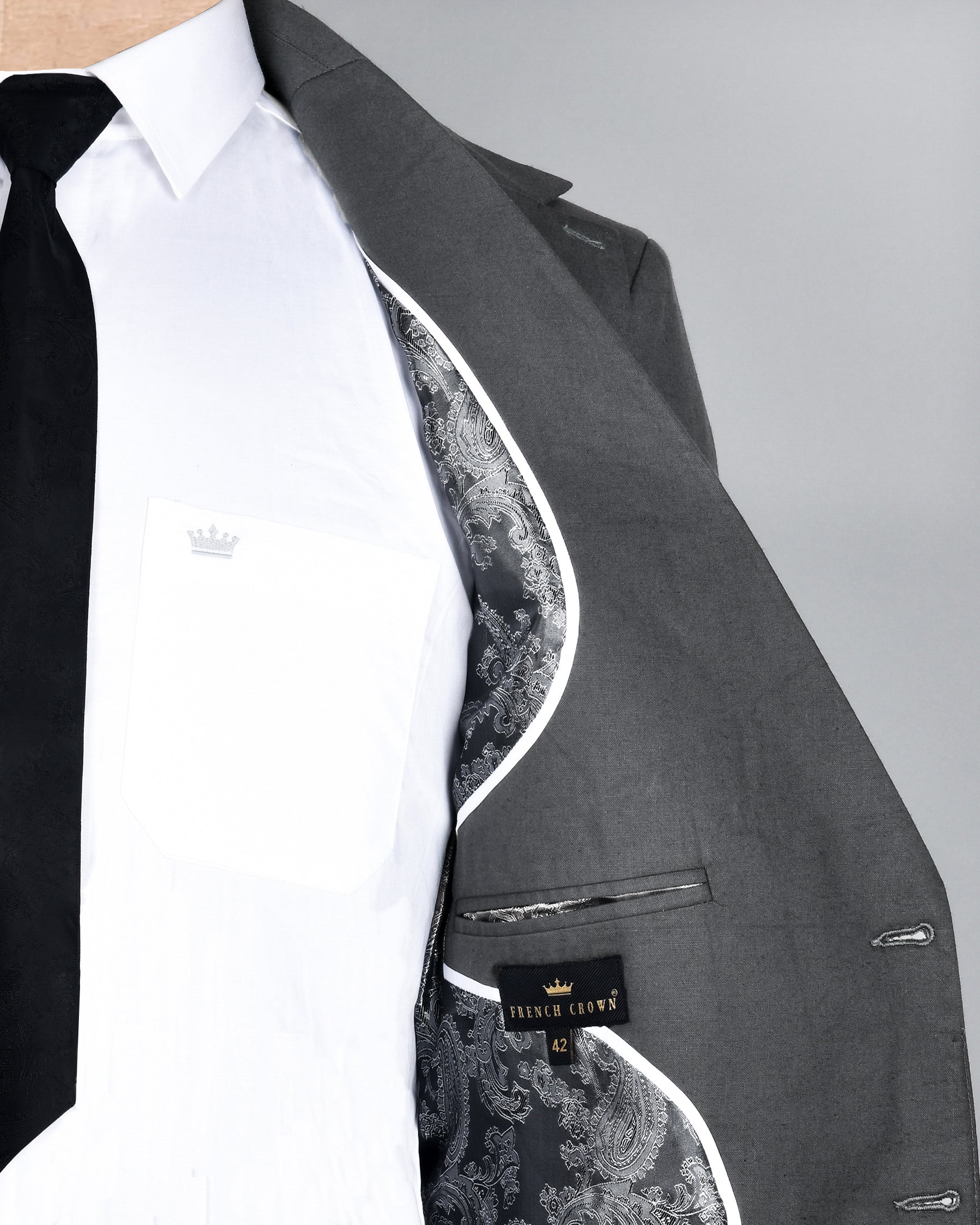 Anchor Grey Linen Havana Performance Suit