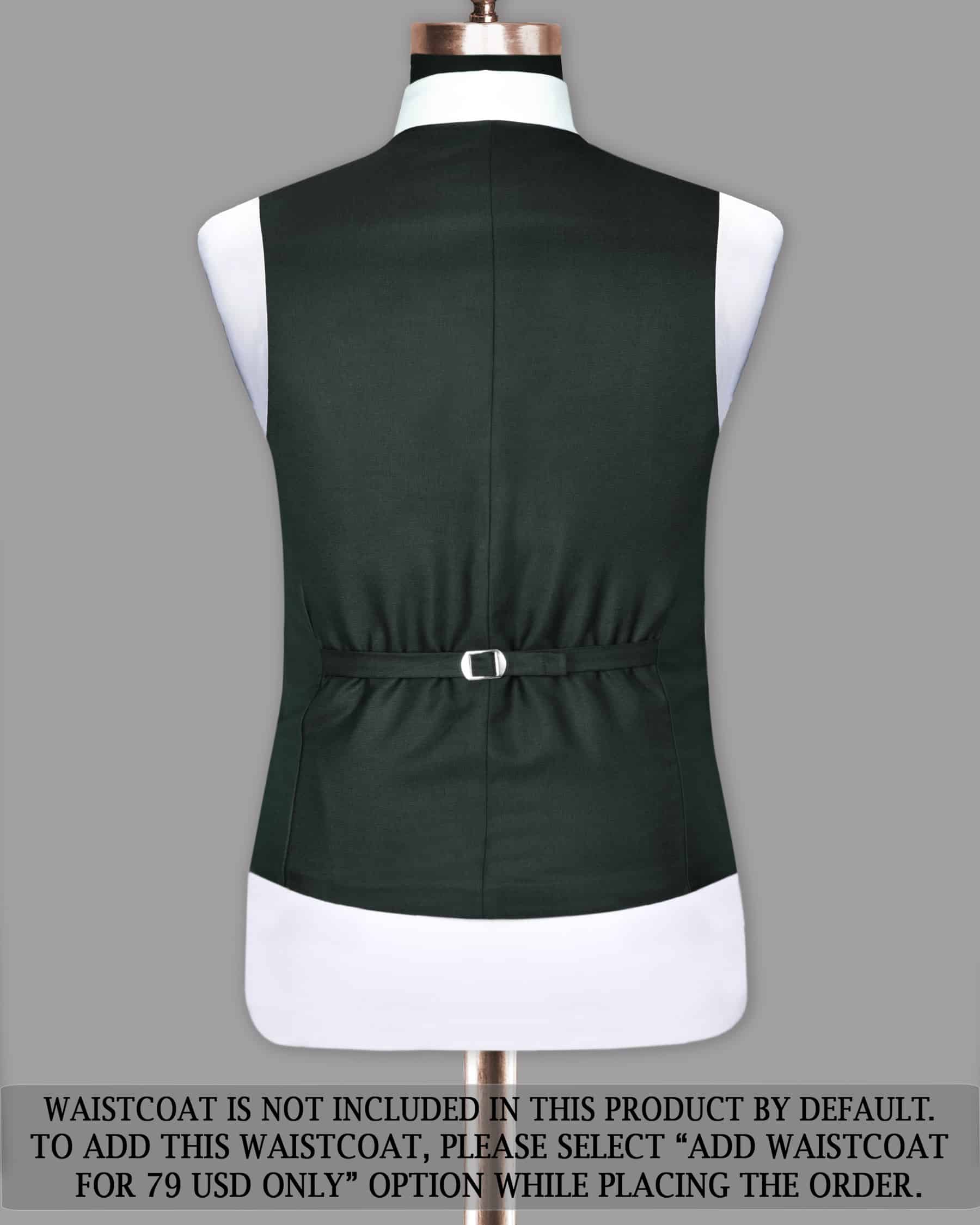 Emerald Green Micro Dotted Wool Blend Suit