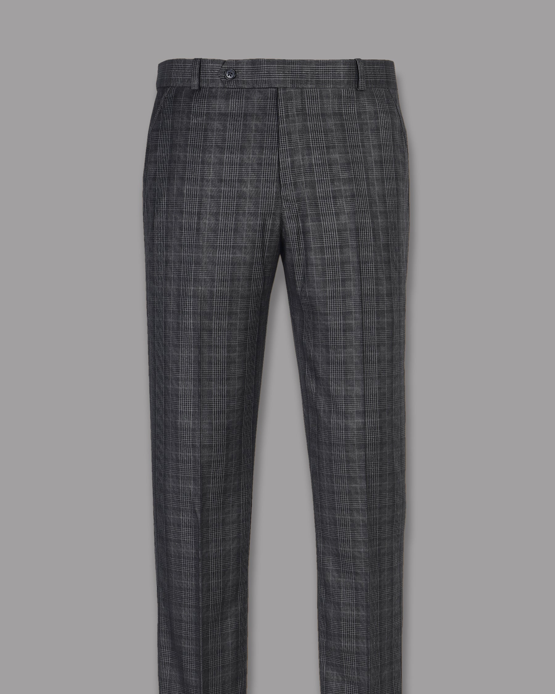 Porpoise Grey Plaid Double Breasted Suit