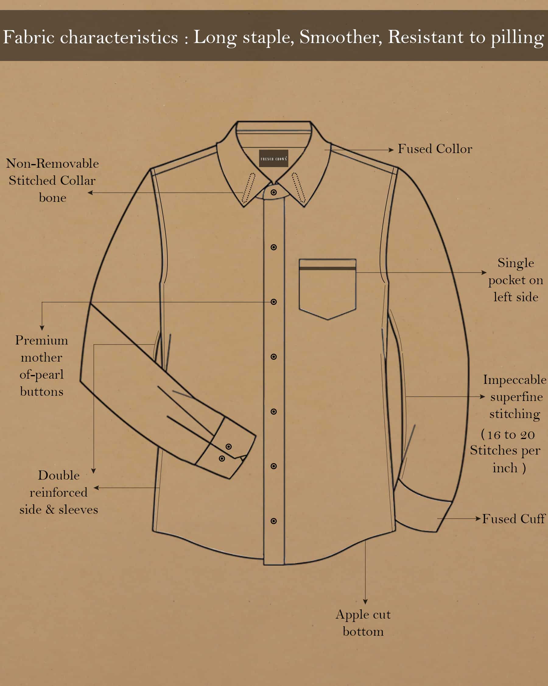 Purple Crisp Cotton Shirt