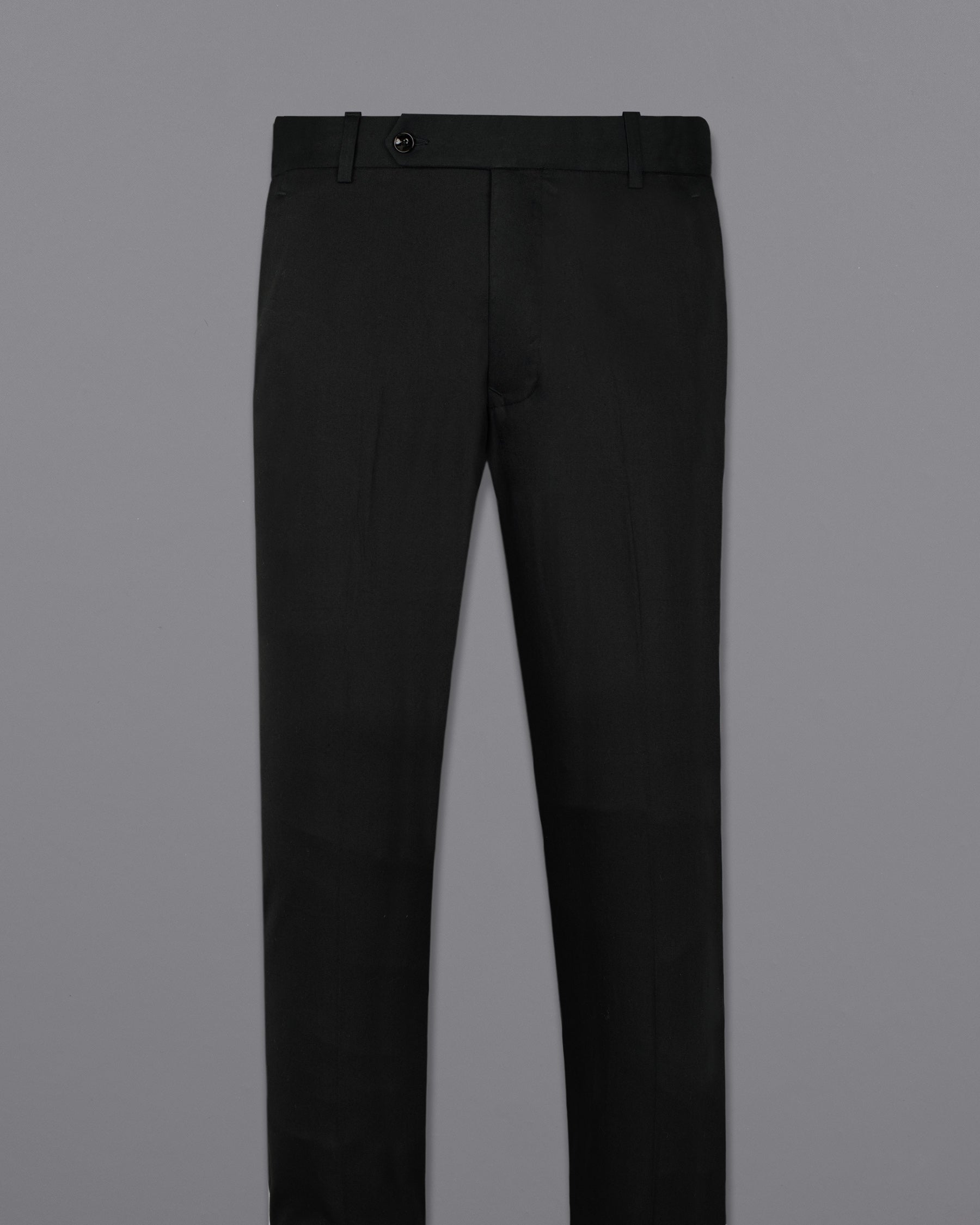 Black Russian Wool Rich Pant
