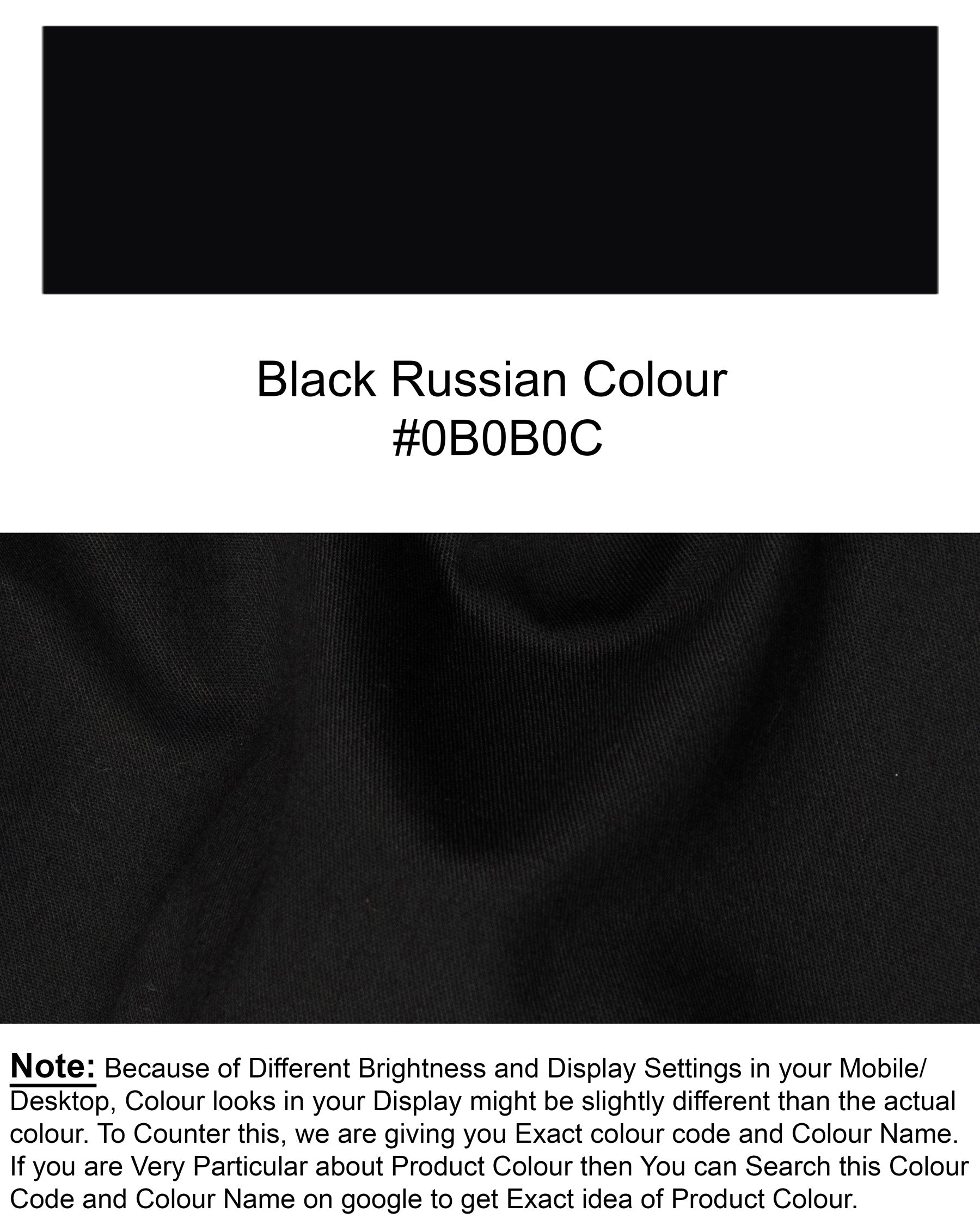 Black Russian Wool Rich Pant