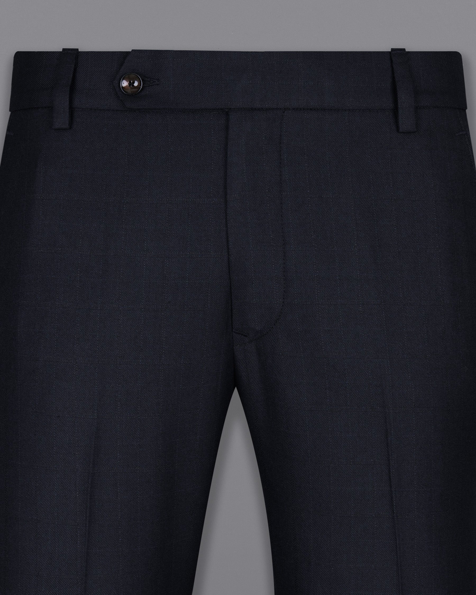 Mirage Black Subtle windowpane Wool Rich Pant T1462-28, T1462-30, T1462-32, T1462-34, T1462-36, T1462-38, T1462-40, T1462-42, T1462-44