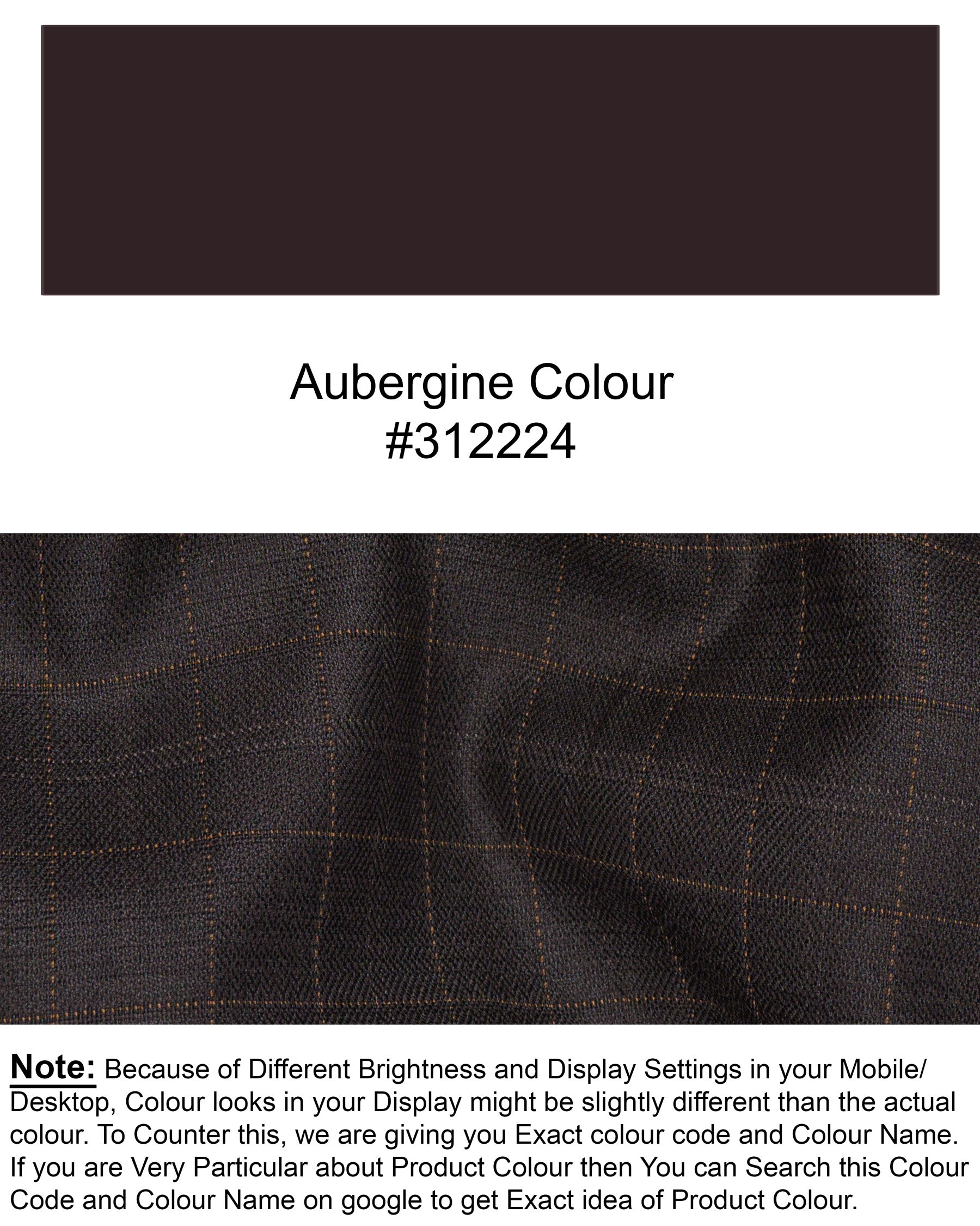Brown Plaid Wool Rich Pant T1465-28, T1465-30, T1465-32, T1465-34, T1465-36, T1465-38, T1465-40, T1465-42, T1465-44