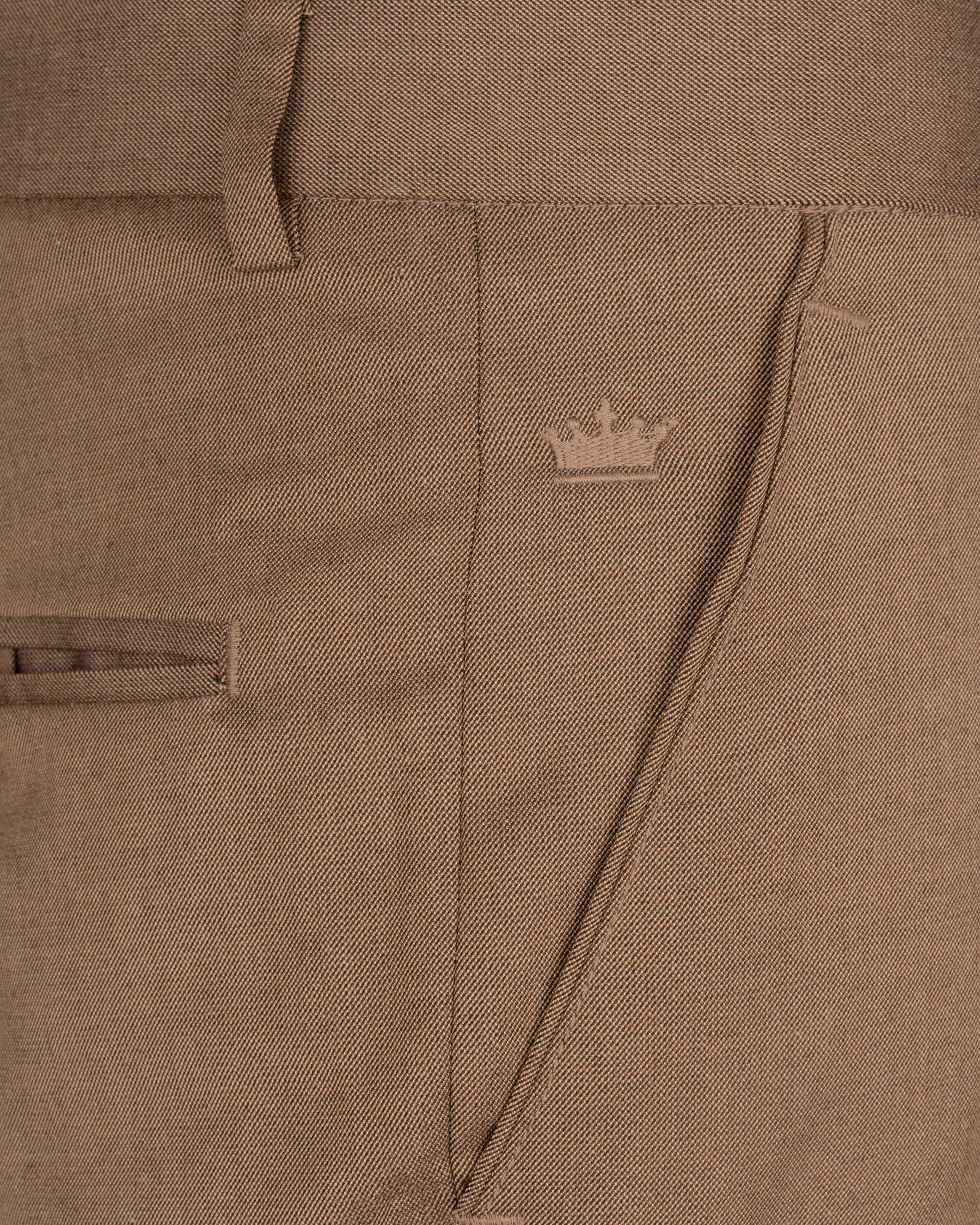 WOOD BROWN FORMAL PANT T1690-28, T1690-30, T1690-32, T1690-34, T1690-36, T1690-38, T1690-40, T1690-42, T1690-44