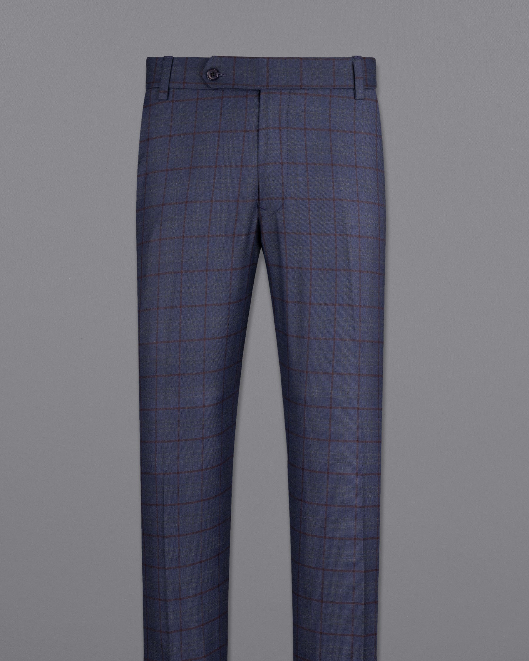 River Bed Blue Windowpane Pant T1771-28, T1771-30, T1771-32, T1771-34, T1771-36, T1771-38, T1771-40, T1771-42, T1771-44