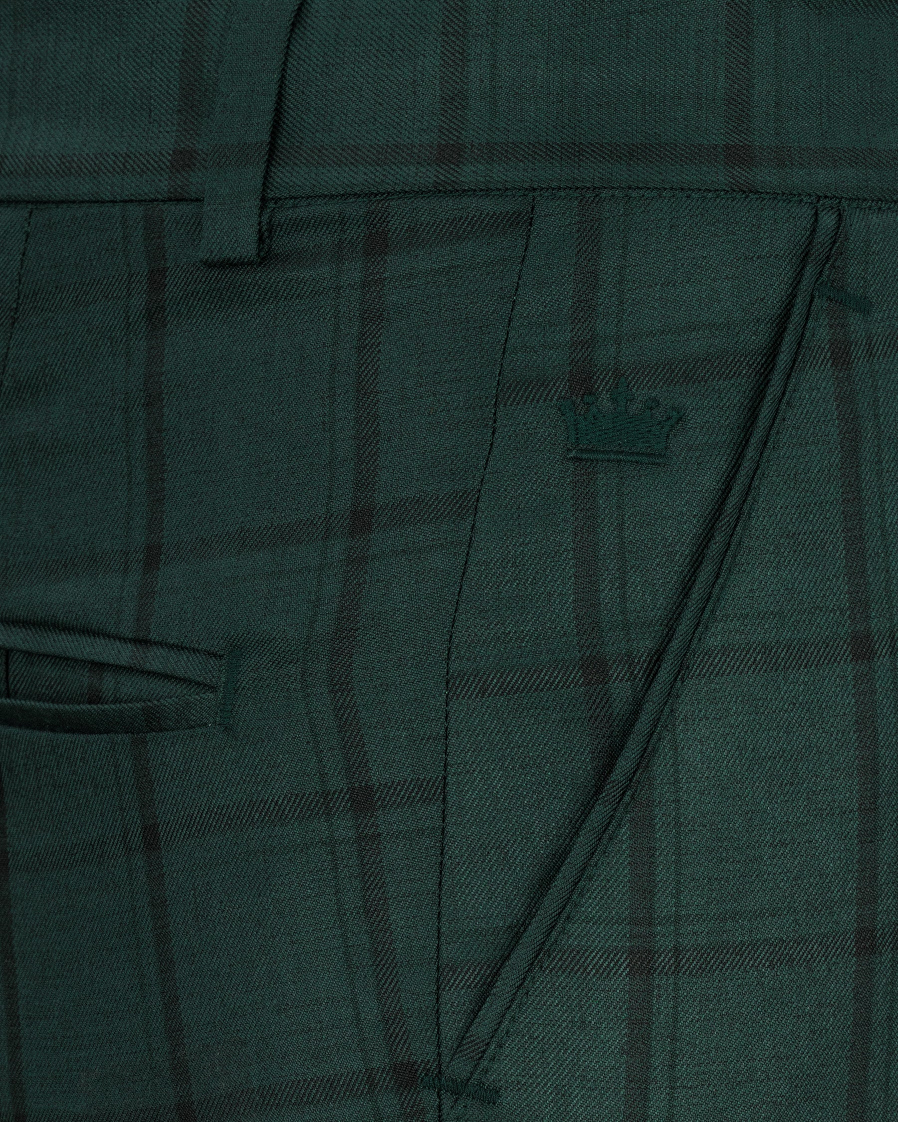 Plantation Green Windowpane Pant T1858-28, T1858-30, T1858-32, T1858-34, T1858-36, T1858-38, T1858-40, T1858-42, T1858-44