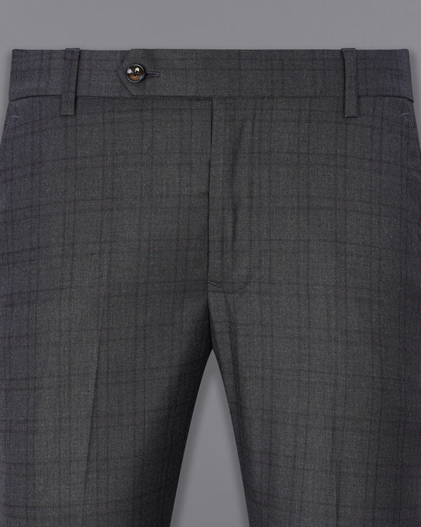 Gravel Gray Plaid Pant T1887-28, T1887-30, T1887-32, T1887-34, T1887-36, T1887-38, T1887-40, T1887-42, T1887-44
