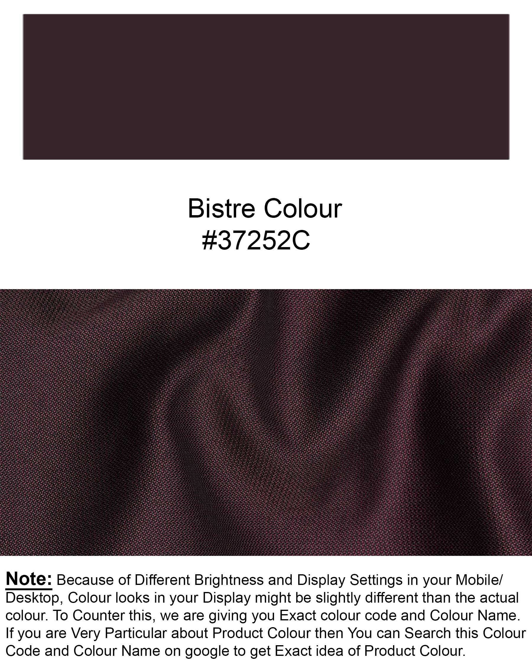 Bistre Wine Solid Pant T1937-28, T1937-30, T1937-32, T1937-34, T1937-36, T1937-38, T1937-40, T1937-42, T1937-44