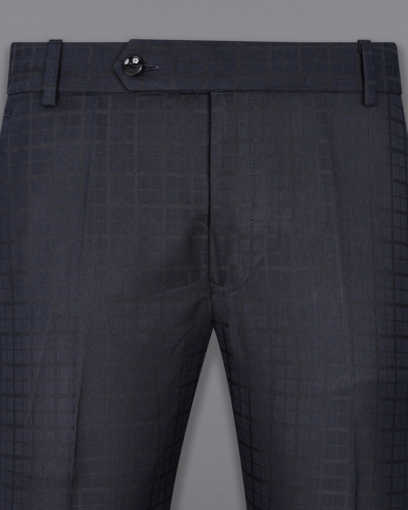 Bleached Cedar Navy Blue Plaid Pant T1938-28, T1938-30, T1938-32, T1938-34, T1938-36, T1938-38, T1938-40, T1938-42, T1938-44