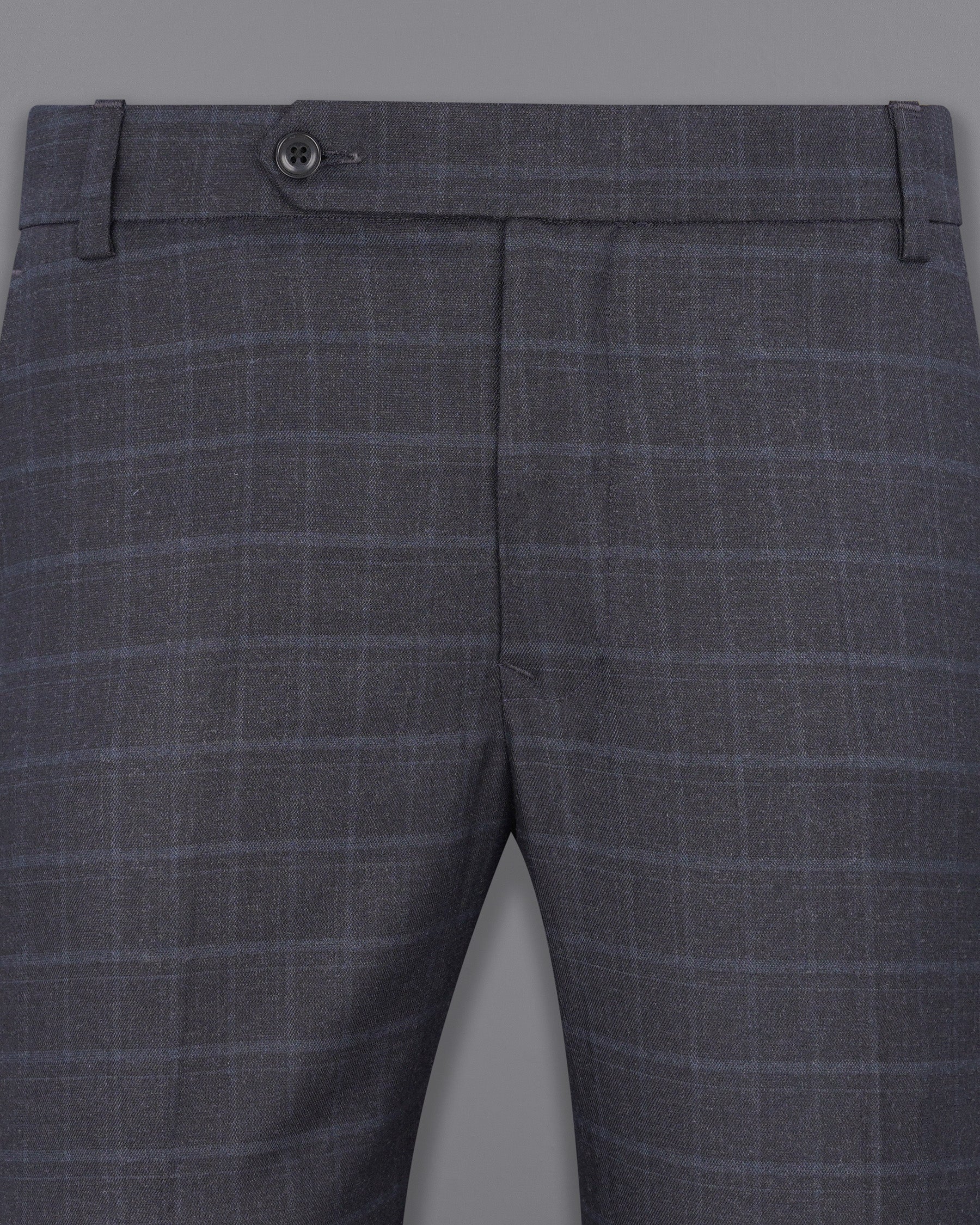 Thunder Gray Plaid Pant T1942-28, T1942-30, T1942-32, T1942-34, T1942-36, T1942-38, T1942-40, T1942-42, T1942-44