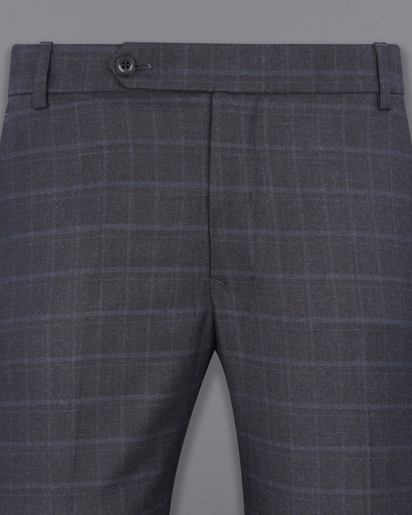 Thunder Gray Plaid Pant T1942-28, T1942-30, T1942-32, T1942-34, T1942-36, T1942-38, T1942-40, T1942-42, T1942-44