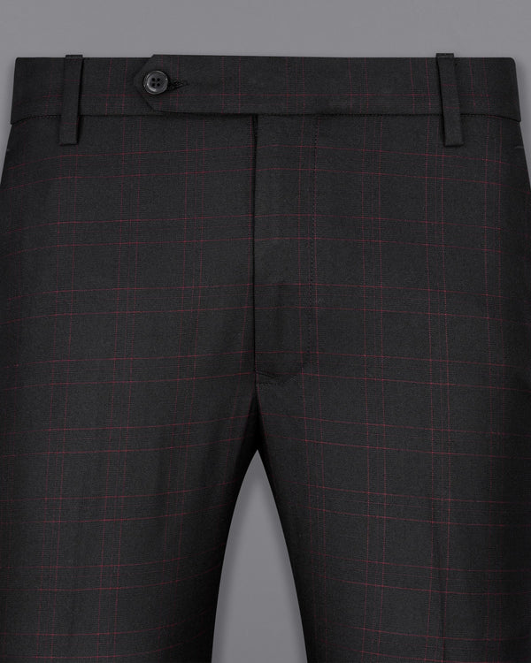 Onyx Black Plaid Pant T2018-28, T2018-30, T2018-32, T2018-34, T2018-36, T2018-38, T2018-40, T2018-42, T2018-44