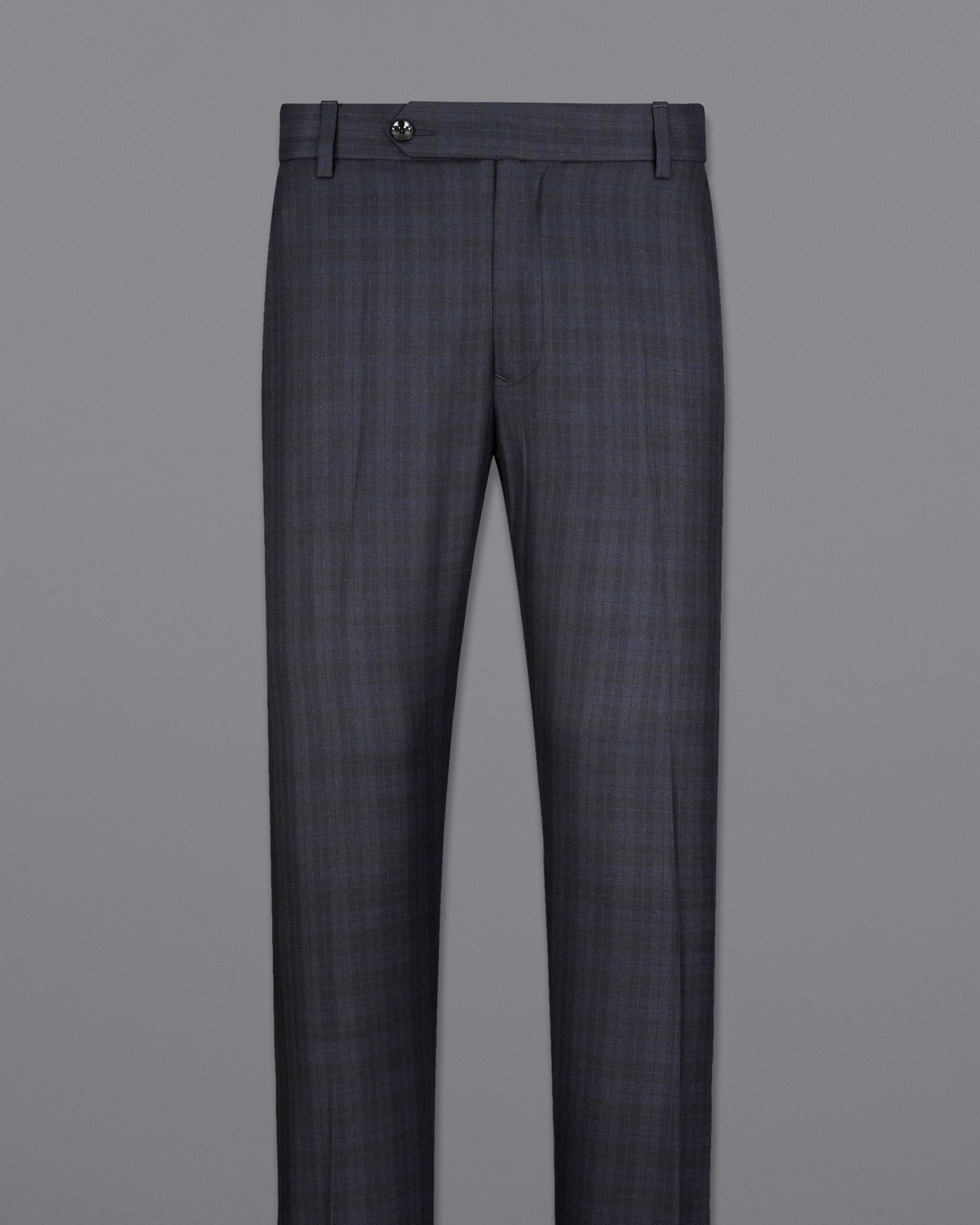 Cloud Burst Navy Blue with Iridium Gray Plaid Pant T2093-28, T2093-30, T2093-32, T2093-34, T2093-36, T2093-38, T2093-40, T2093-42, T2093-44