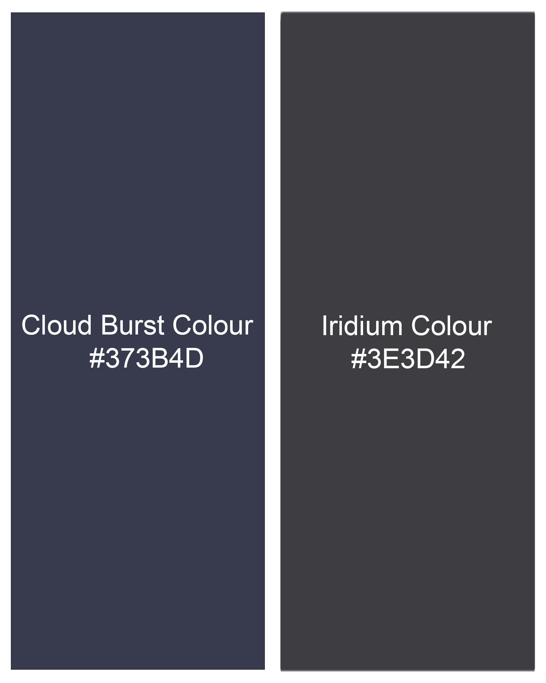 Cloud Burst Navy Blue with Iridium Gray Plaid Pant T2093-28, T2093-30, T2093-32, T2093-34, T2093-36, T2093-38, T2093-40, T2093-42, T2093-44