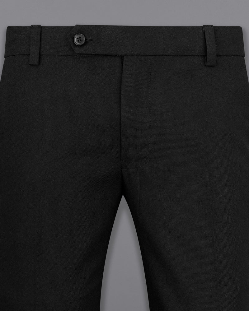 Jade Black Wool Rich Pant