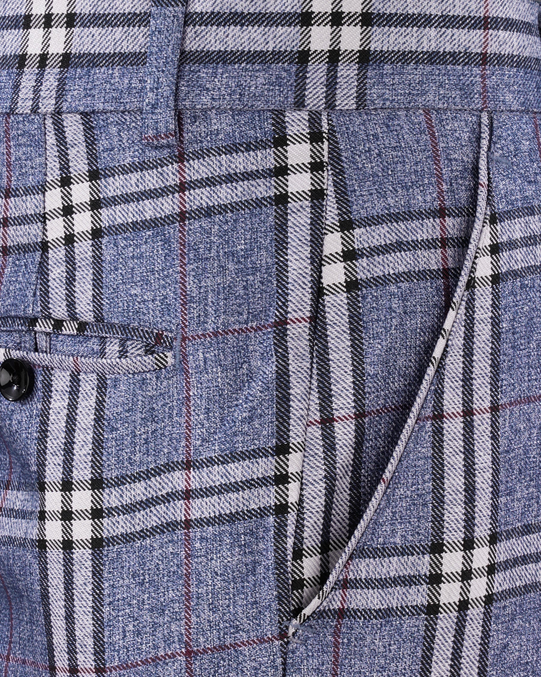 Fiord Blue Plaid Pant T2154-28, T2154-30, T2154-32, T2154-34, T2154-36, T2154-38, T2154-40, T2154-42, T2154-44