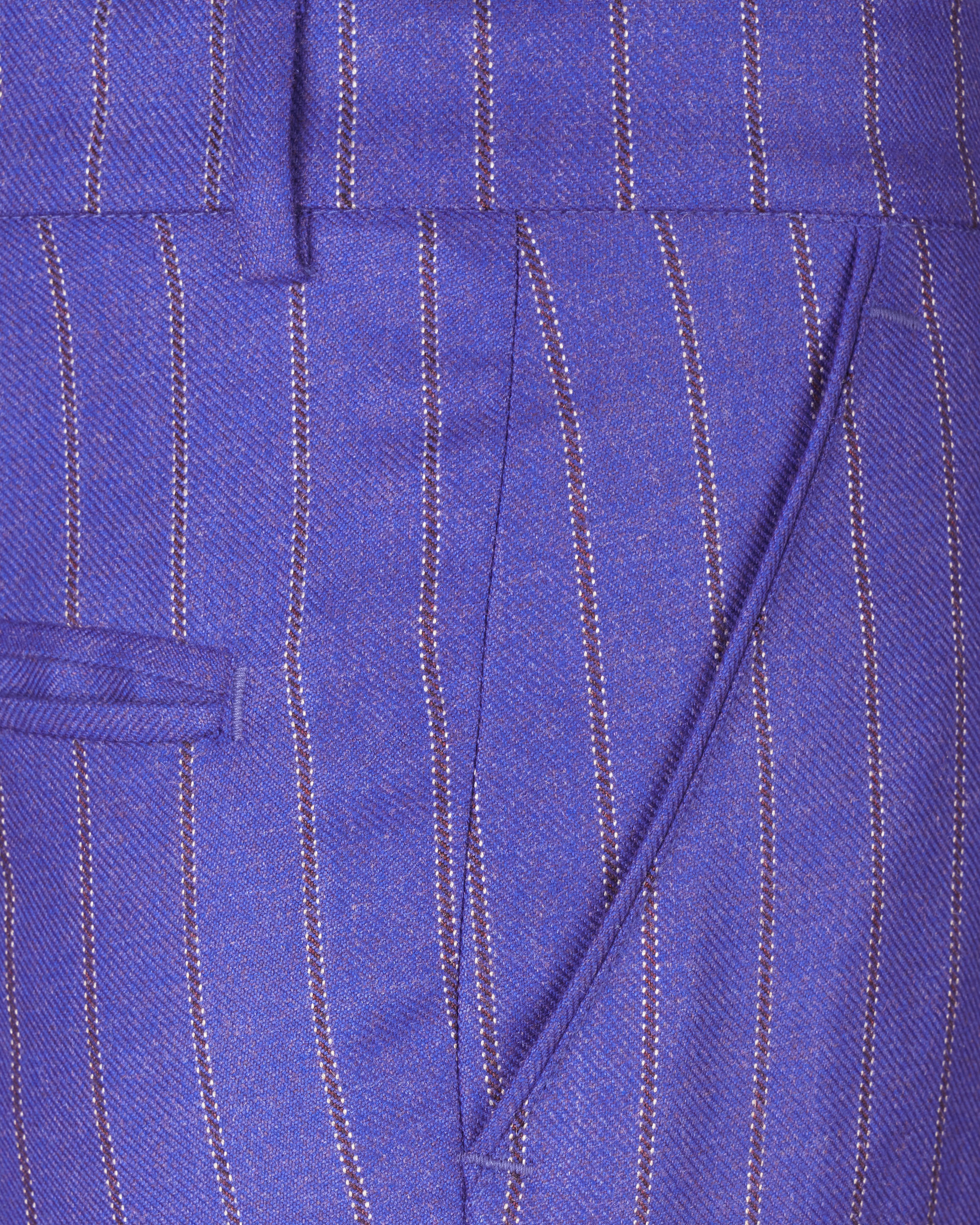 Deluge Blue Striped Pant T2568-28, T2568-30, T2568-32, T2568-34, T2568-36, T2568-38, T2568-40, T2568-42, T2568-44