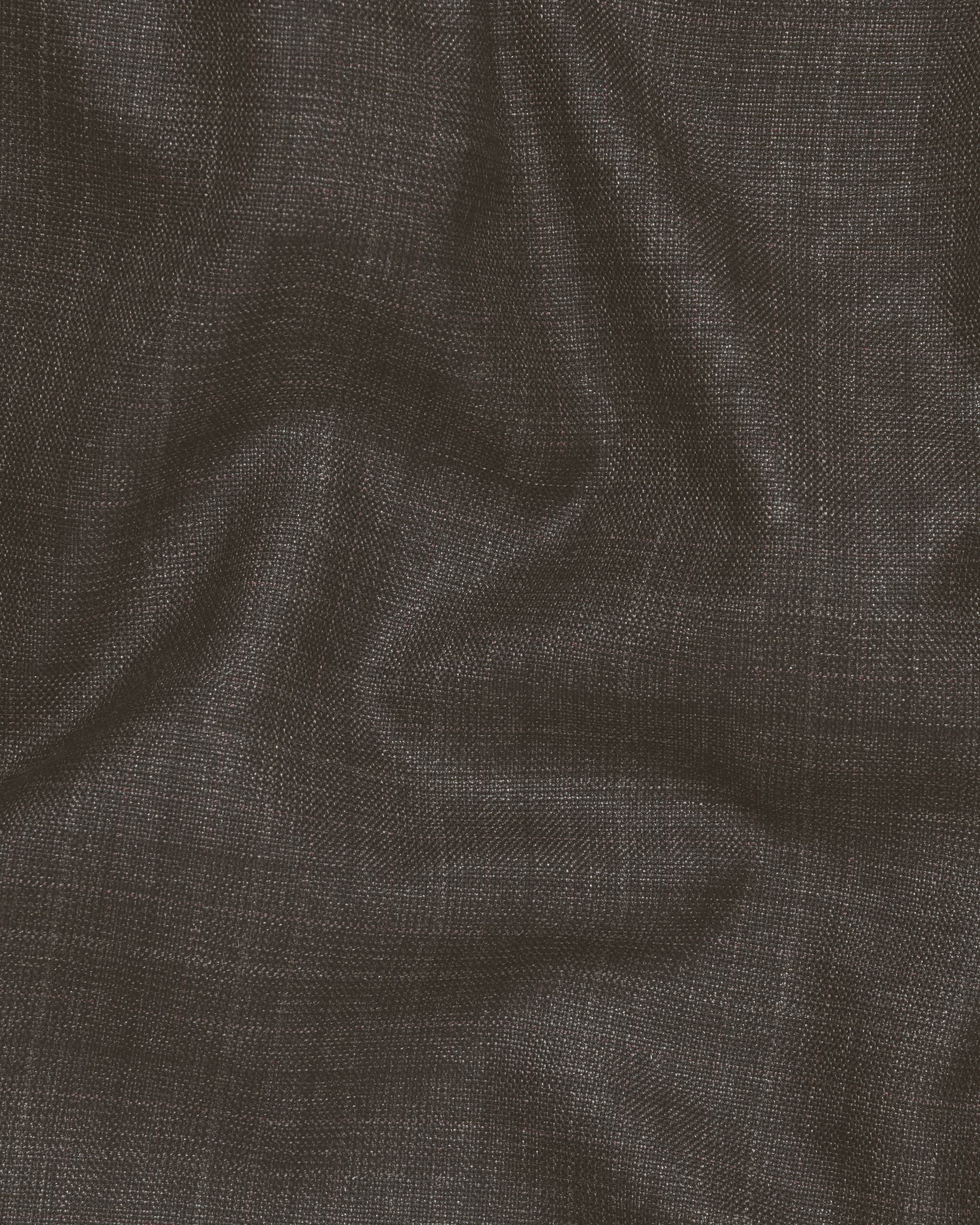 Brown Subtle Plaid Wool Blend Formal Pant