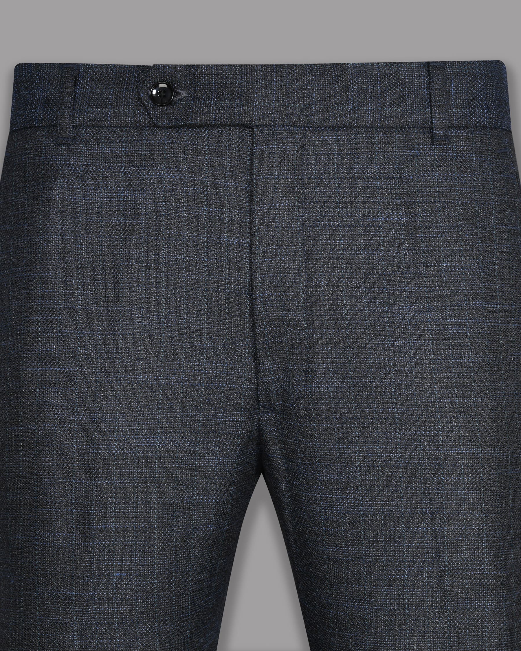 Charcoal with tonal and sky Slubbed Wool Rich Pant T741-34, T741-38, T741-32, T741-44, T741-40, T741-36, T741-28, T741-30, T741-42