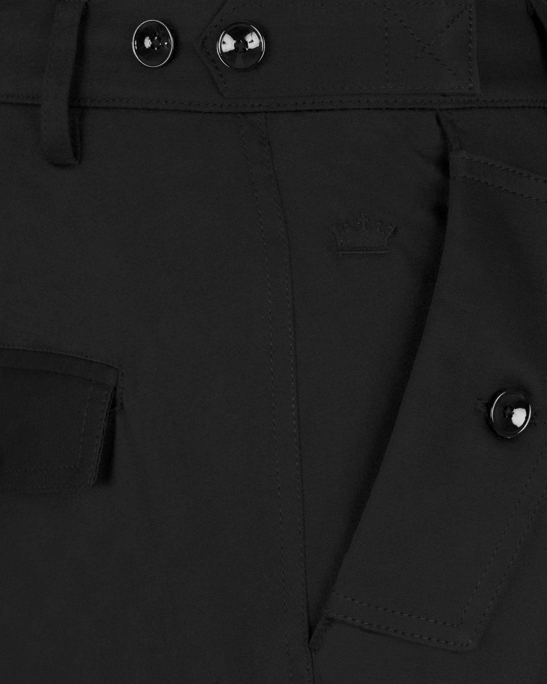 Jade Black Super Soft Premium Cotton Cargo Pant T900-CRG-28, T900-CRG-30, T900-CRG-32, T900-CRG-34, T900-CRG-36, T900-CRG-38, T900-CRG-40, T900-CRG-42, T900-CRG-44