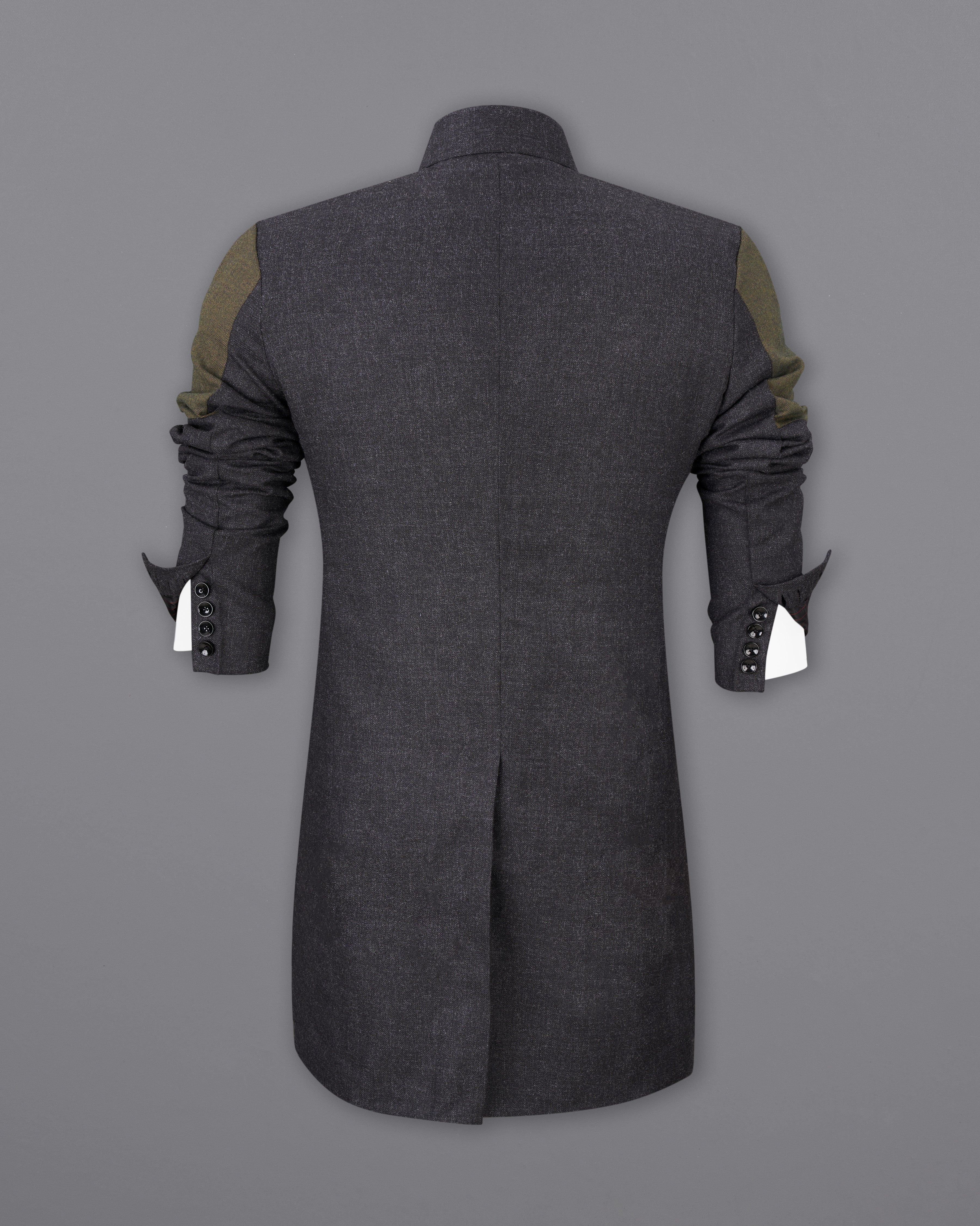 Piano Gray Wool Rich Designer Trench Coat TCB2515-D239-36, TCB2515-D239-38, TCB2515-D239-40, TCB2515-D239-42, TCB2515-D239-44, TCB2515-D239-46, TCB2515-D239-48, TCB2515-D239-50, TCB2515-D239-52, TCB2515-D239-54, TCB2515-D239-56, TCB2515-D239-58, TCB2515-D239-60